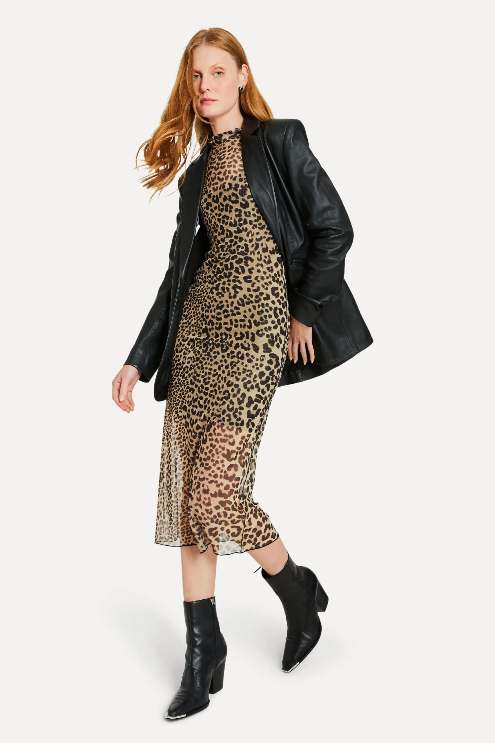 VESTIDO TULE MIX ONCA