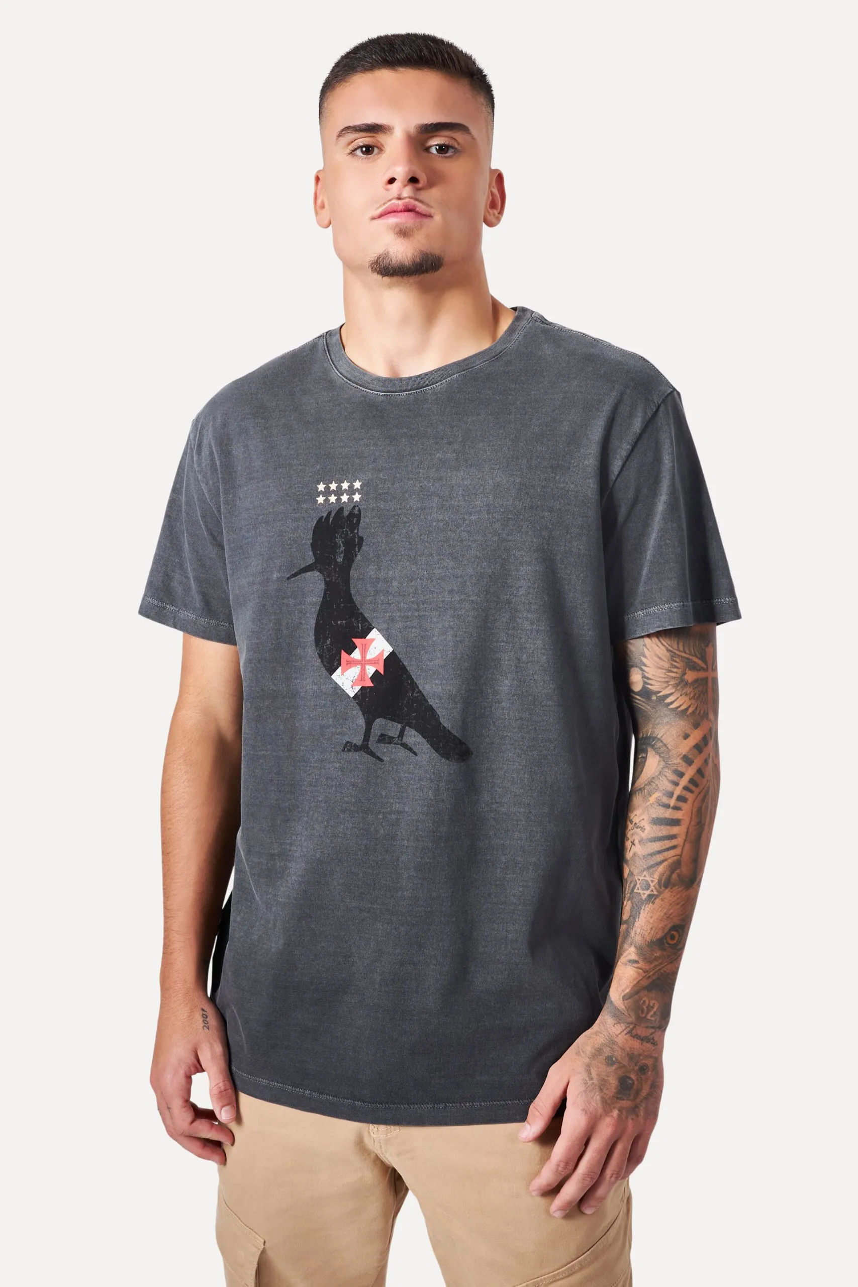 CAMISETA ESTAMPA PICA PAU VASCAINO VASCO