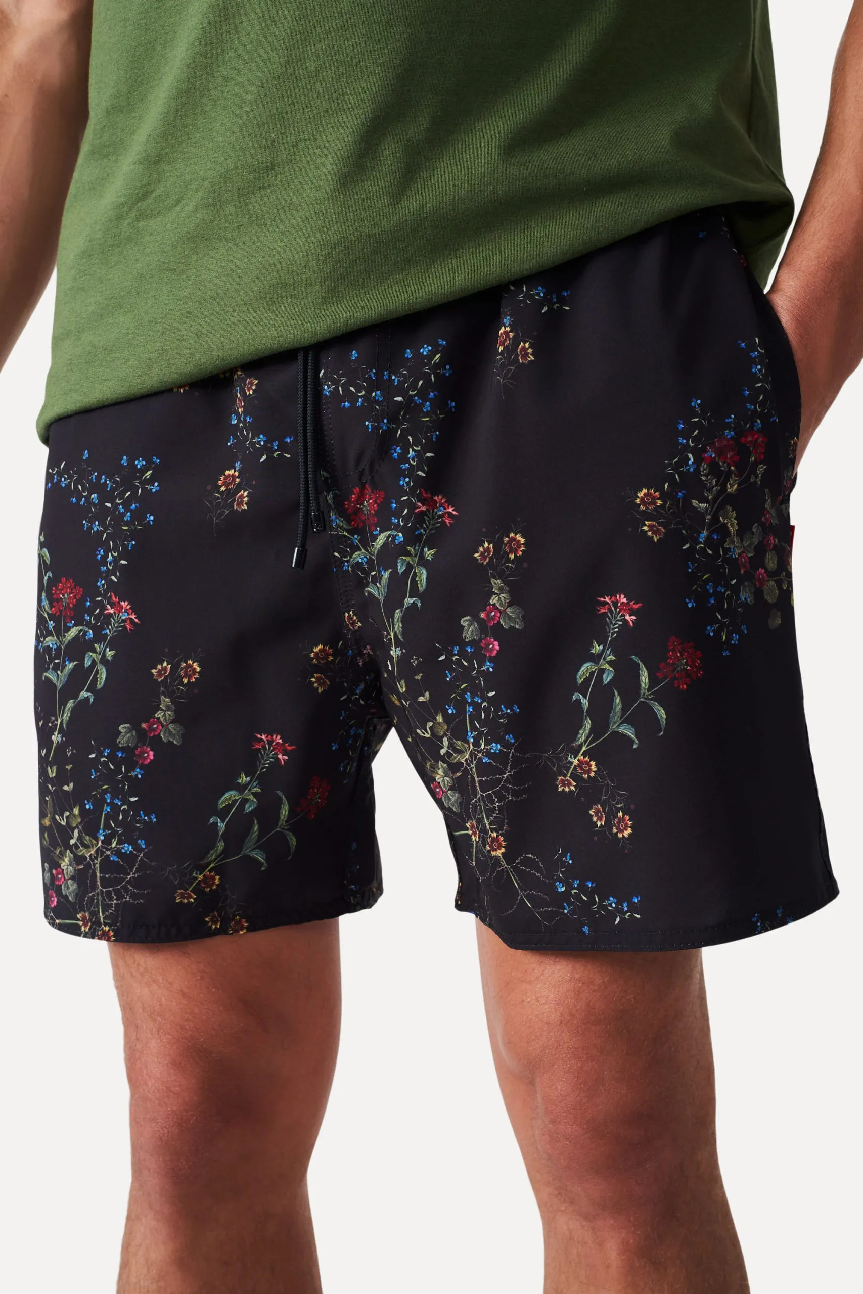 SHORT PRAIA ESTAMPADO JARDIM ANTIGO