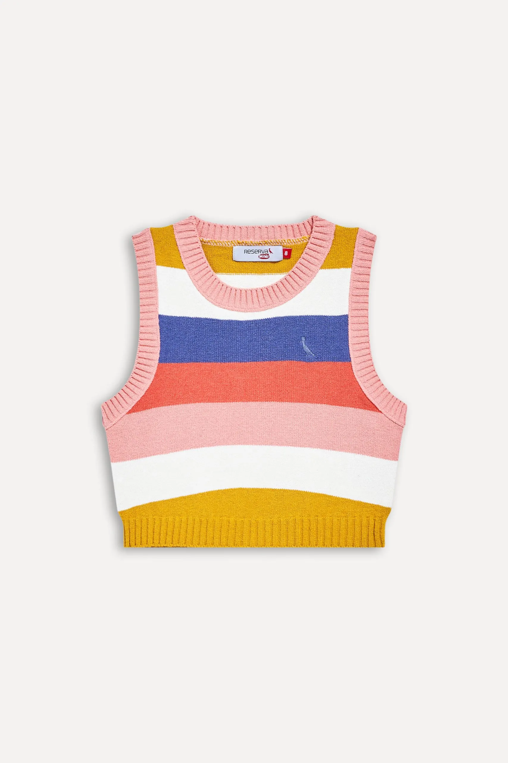 TOP MENINA LISTRADO TRICOT