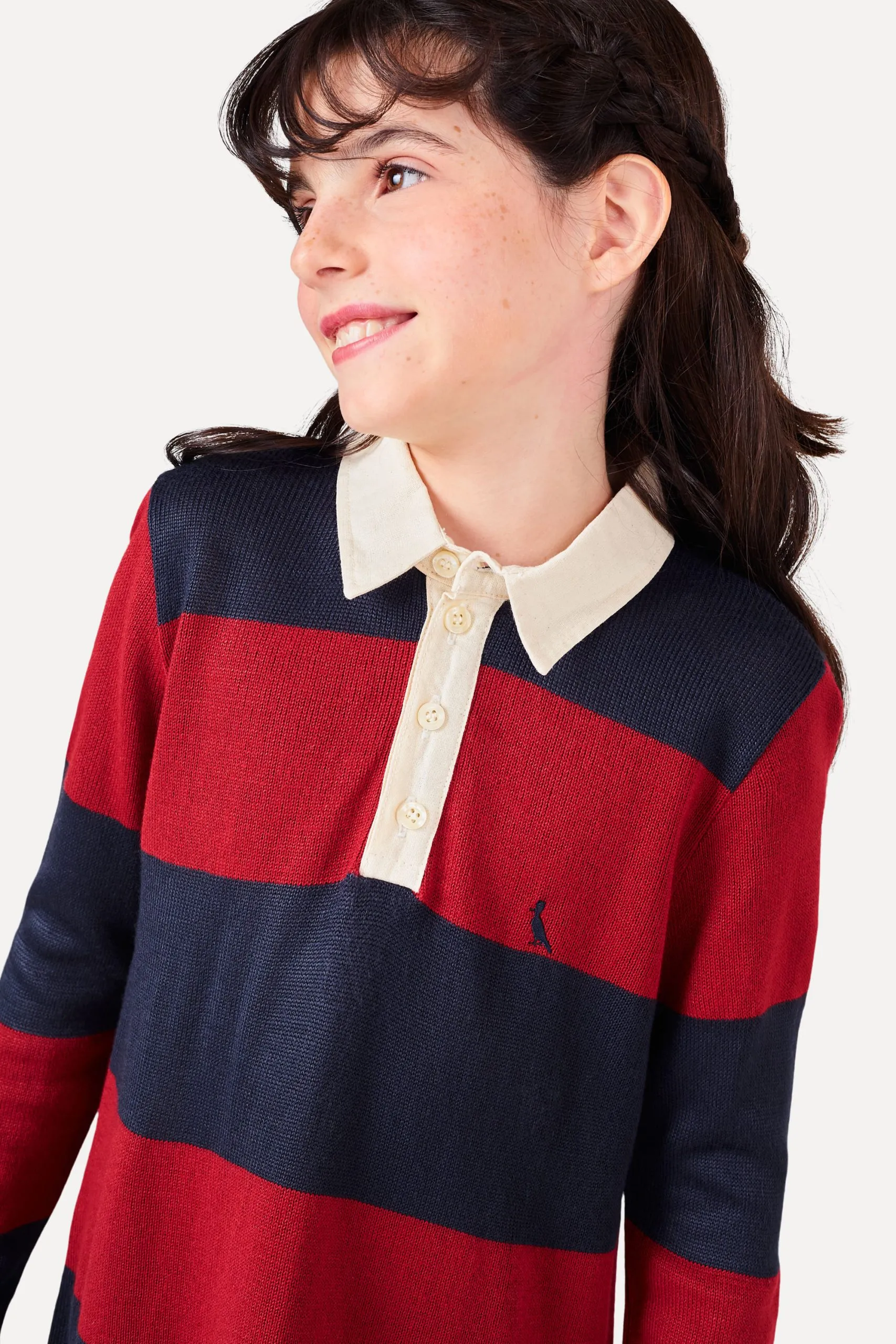 VESTIDO MENINA TRICOT POLO RUGBY