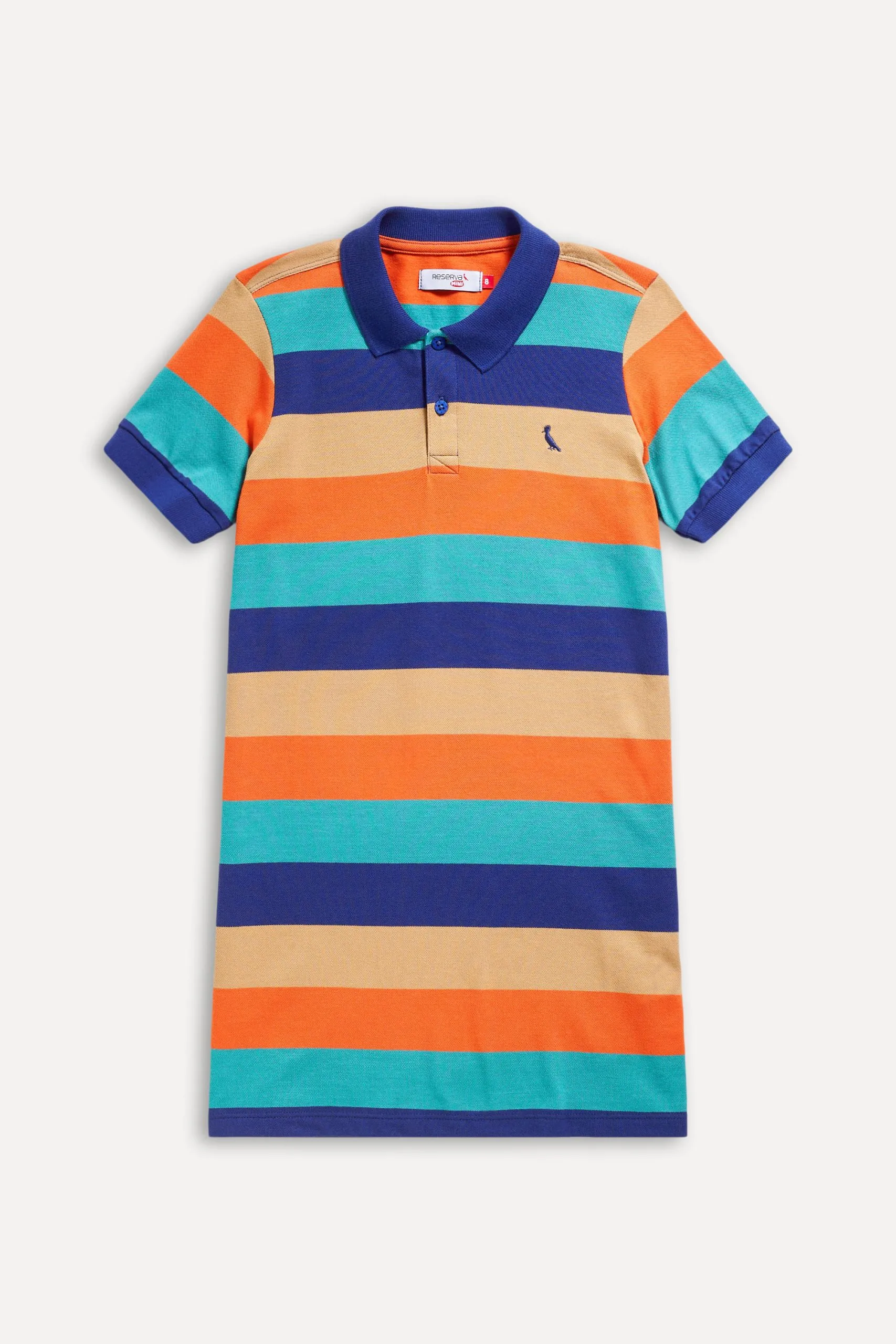 VESTIDO POLO MC MENINA LISTRA CAMP