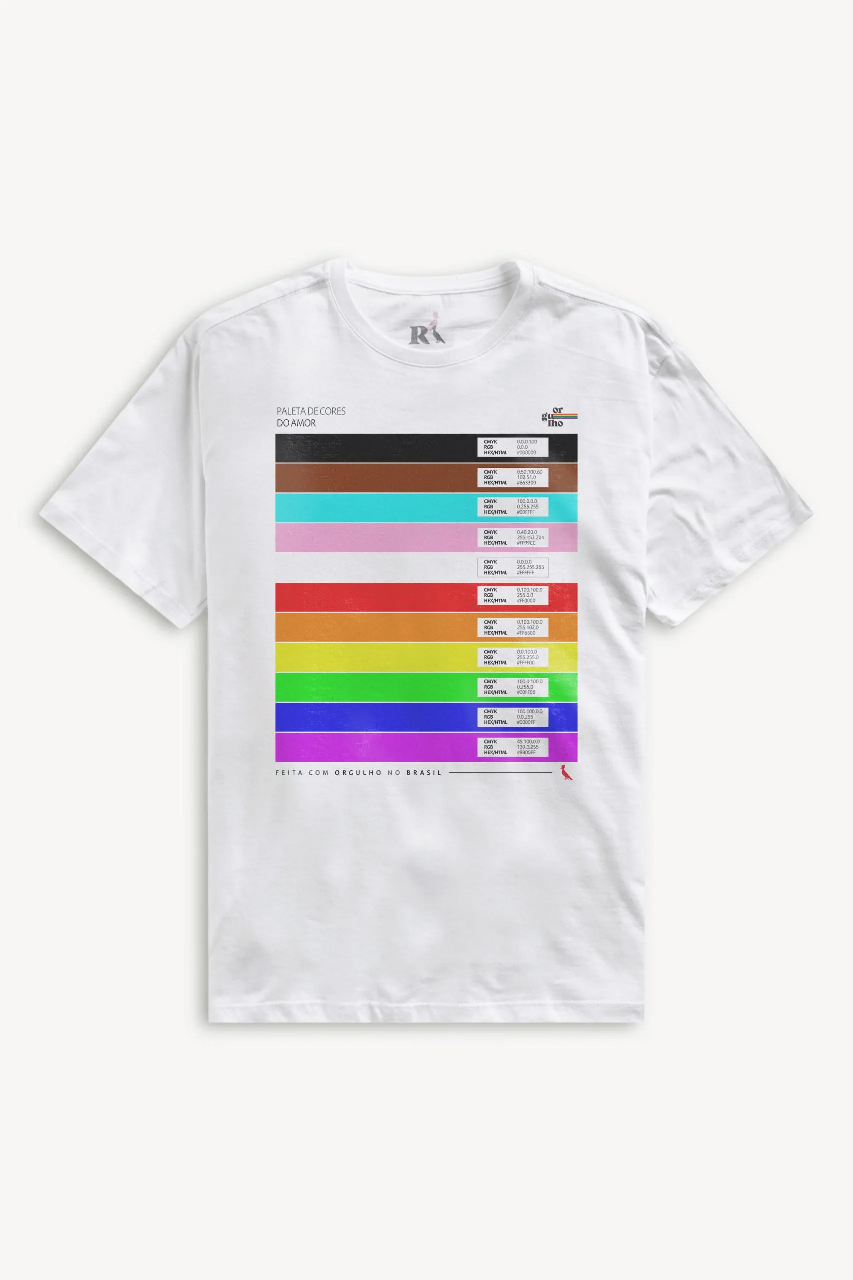 CAMISETA LGBTQIAP+ PALETA DO AMOR