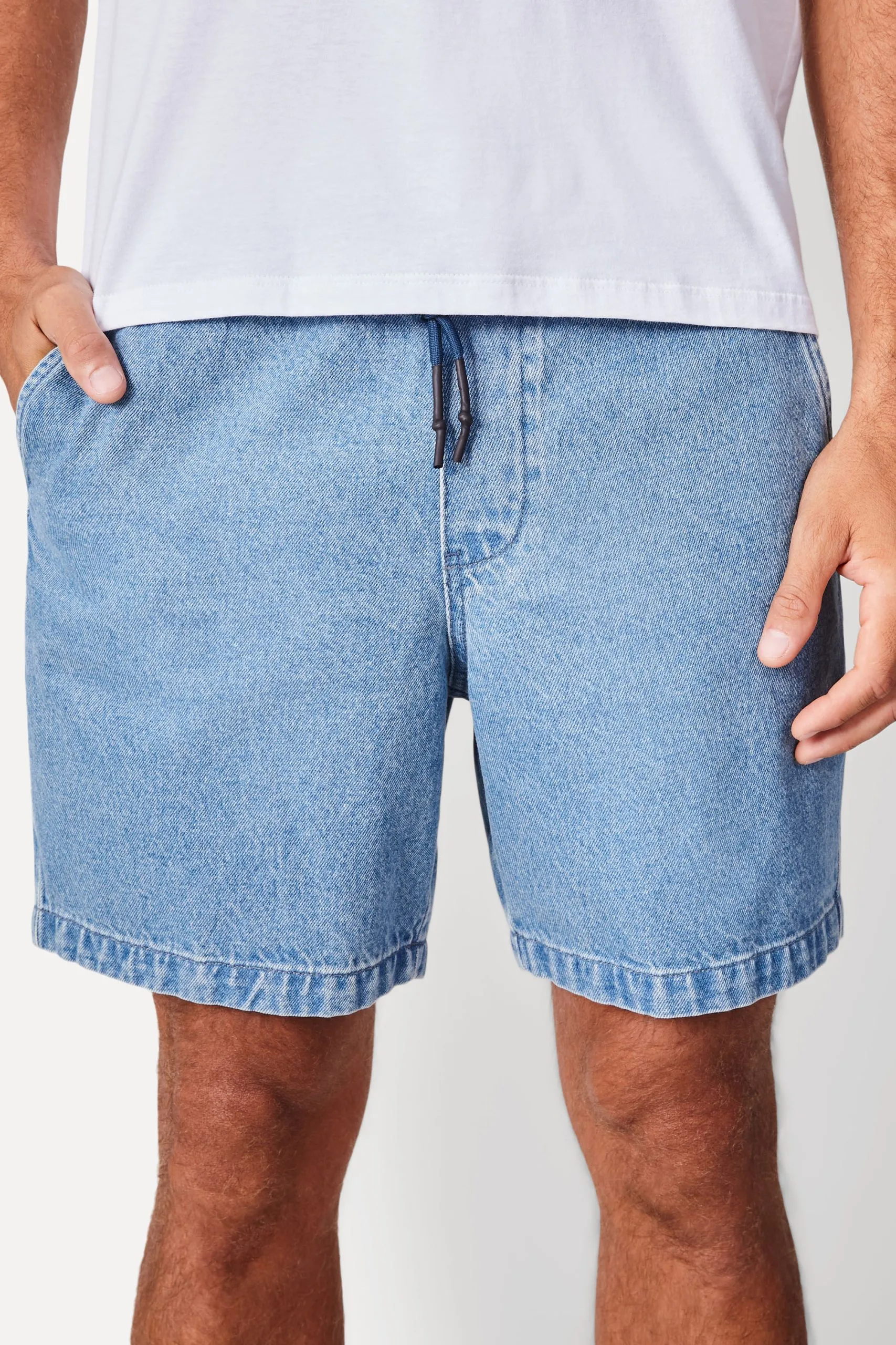 SHORT ELASTICO JEANS VINTAGE