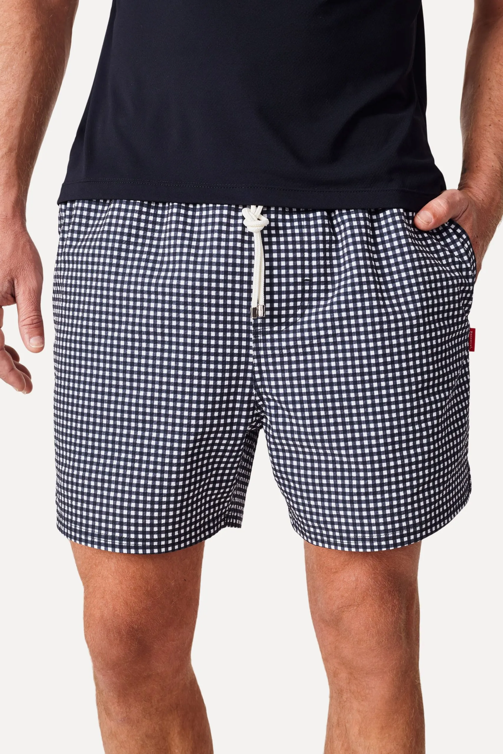 SHORT PRAIA TEXTURA ESTAMPA VICHY