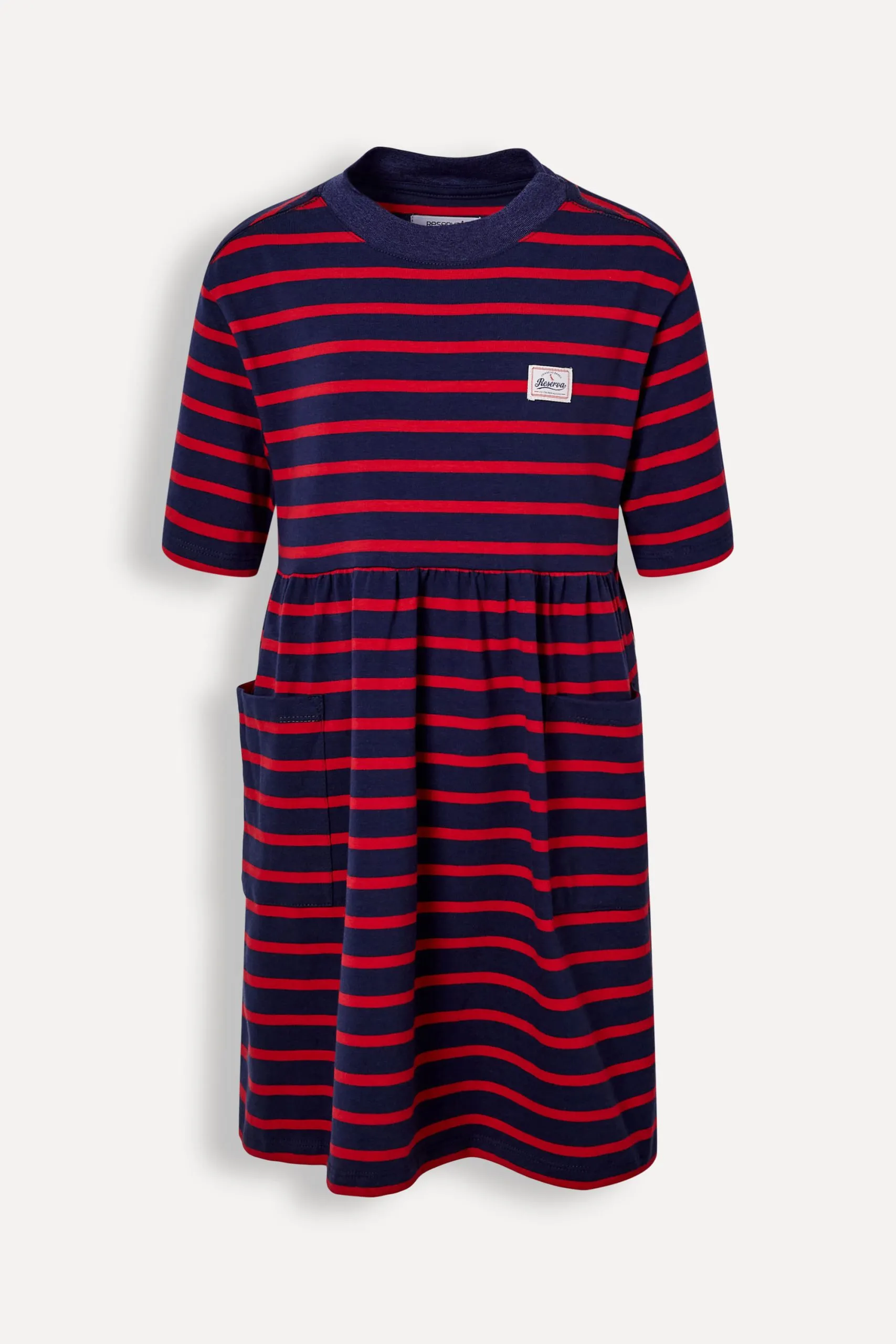 VESTIDO MENINA SAIA FRANZIDA BARCO