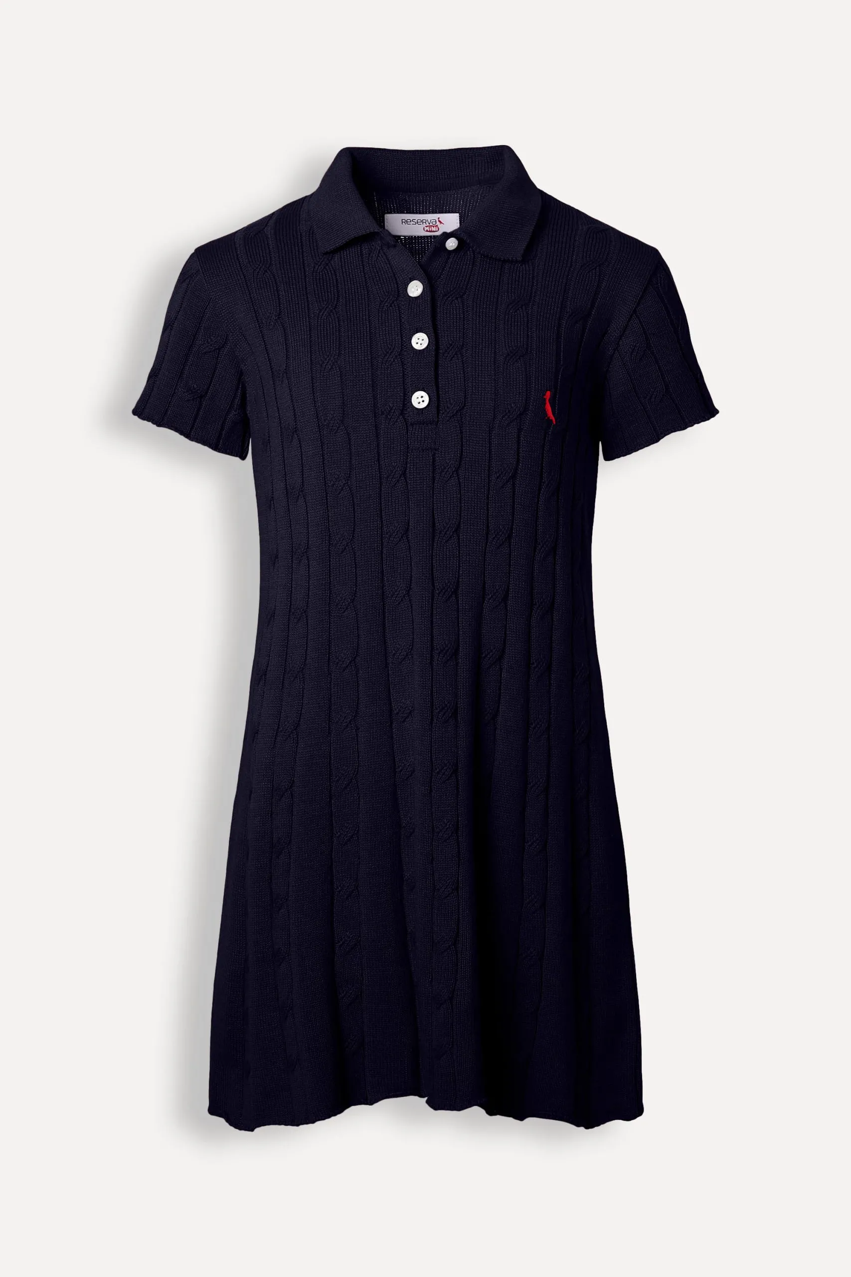 VESTIDO TRICOT MENINA POLO TRANCA