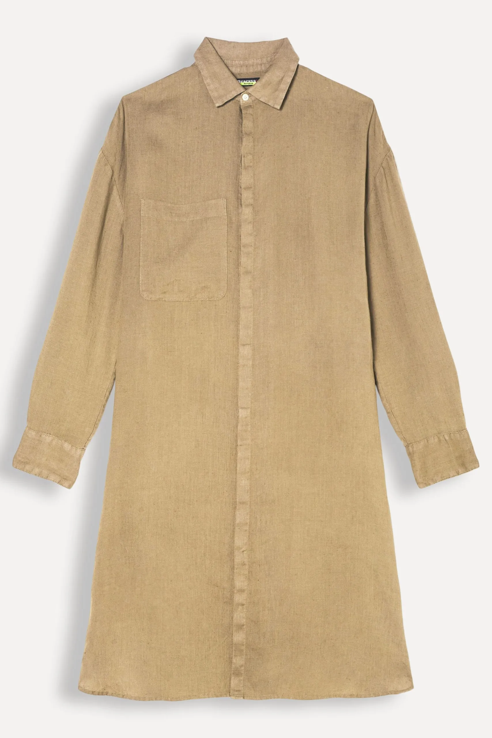VESTIDO CHEMISE DE LINHO