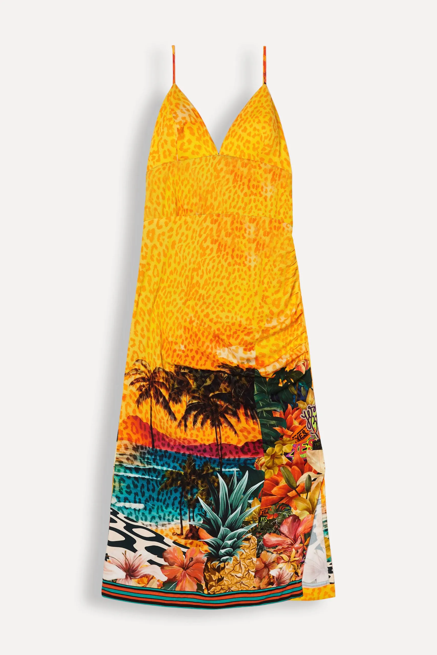 VESTIDO MIDI ESTAMPA YES BRAZIL