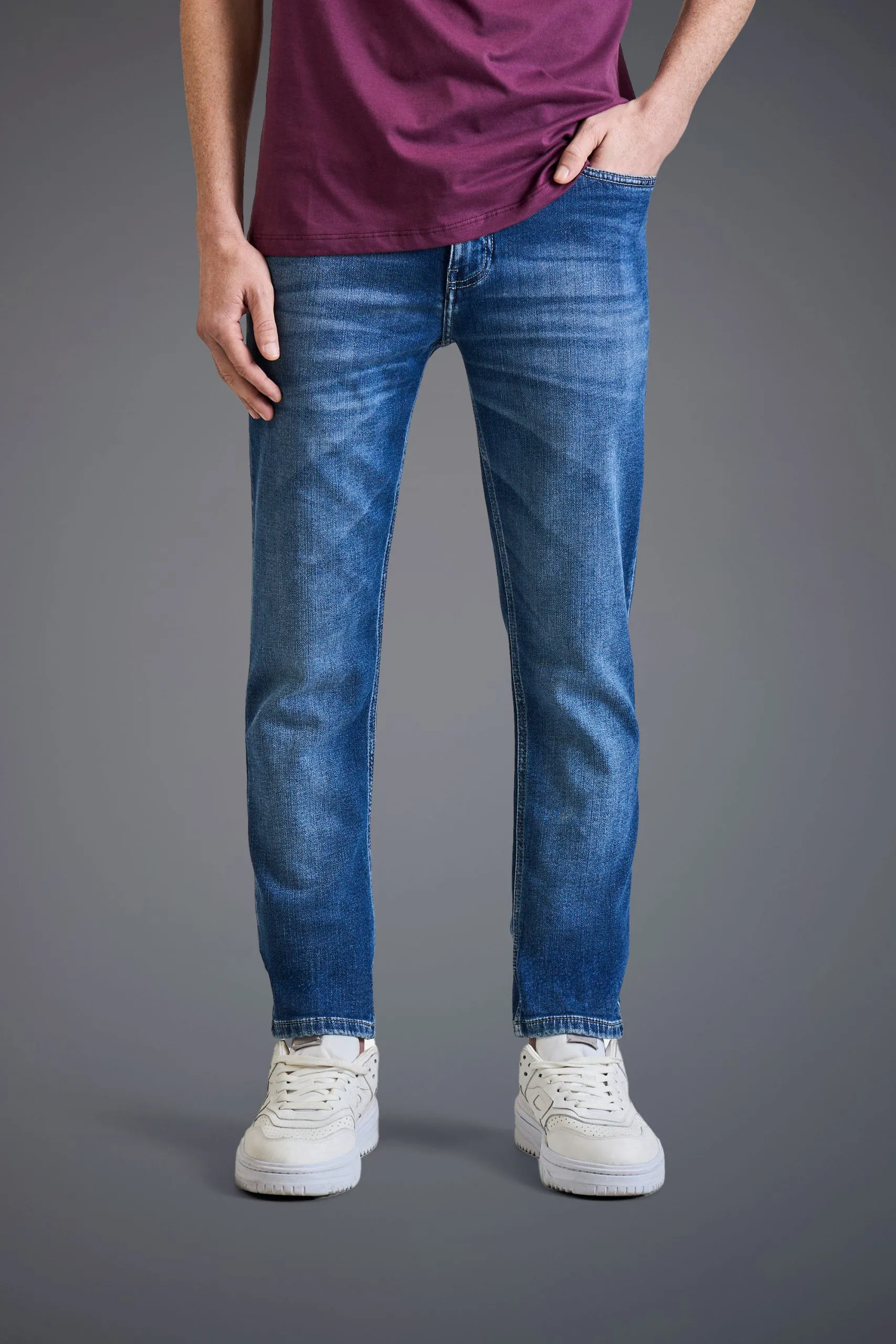 CALCA JEANS SKINNY MOLETOM CLINT