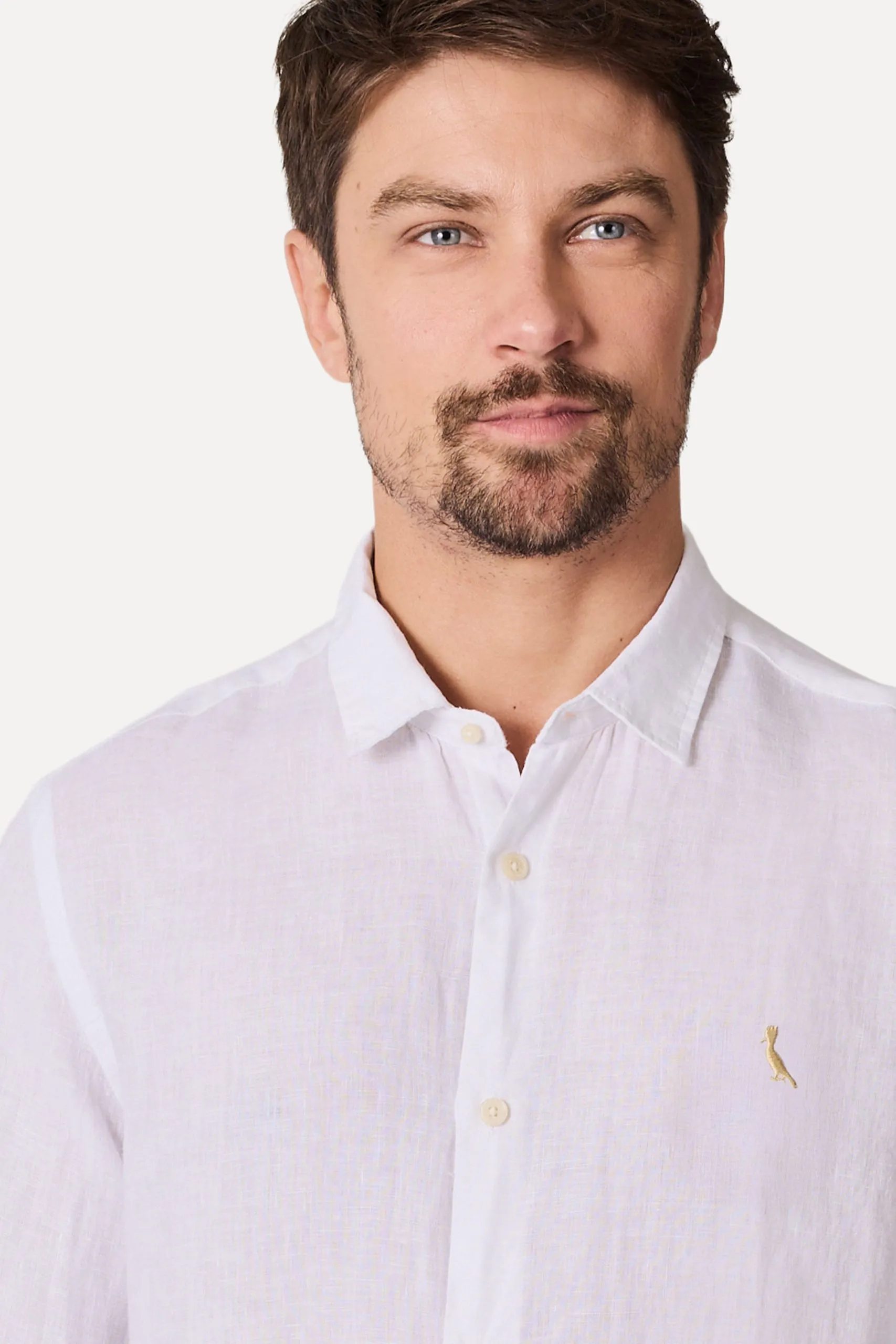 CAMISA ML LINHO BORDADO GOLDEN