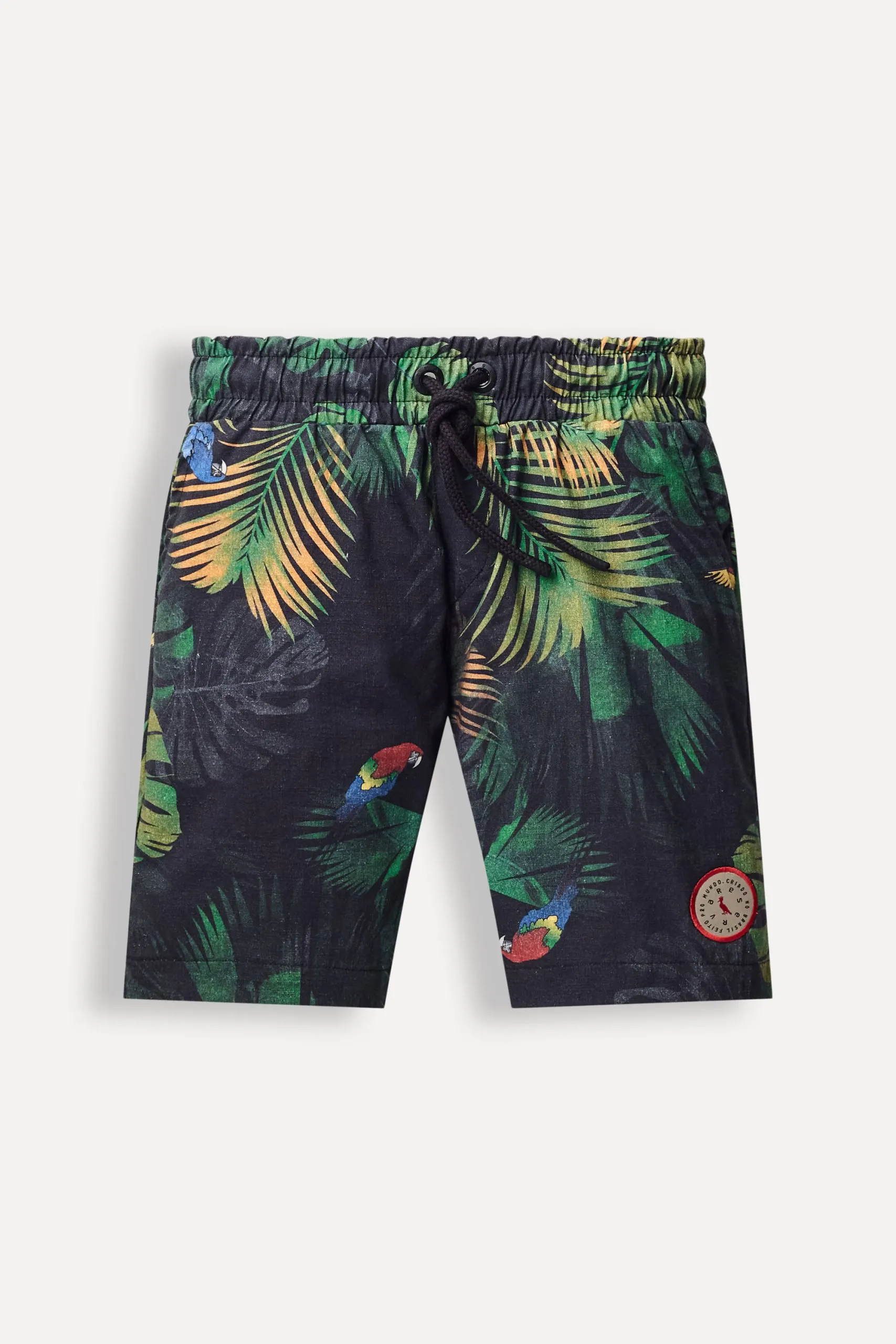 BERMUDA MINI ESTAMPA TROPICAL