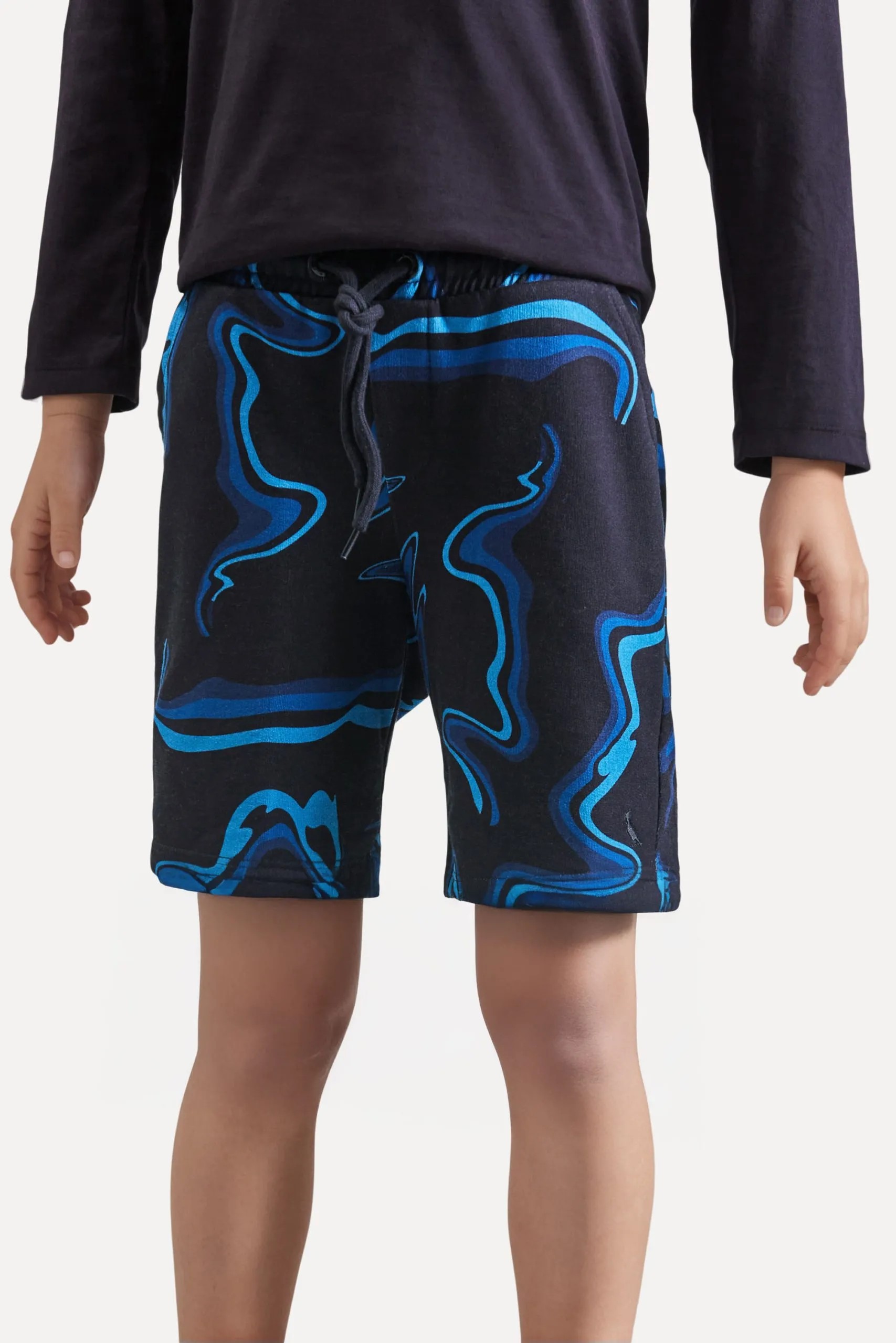 BERMUDA MINI MOLETOM BLUE THUNDER