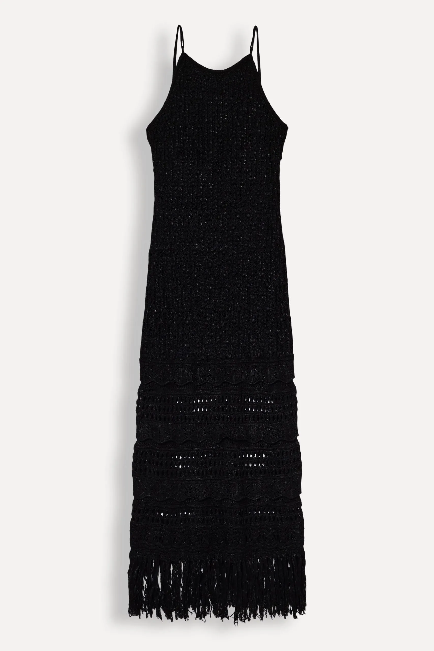 VESTIDO LONGO DE TRICOT DECOTE COSTAS