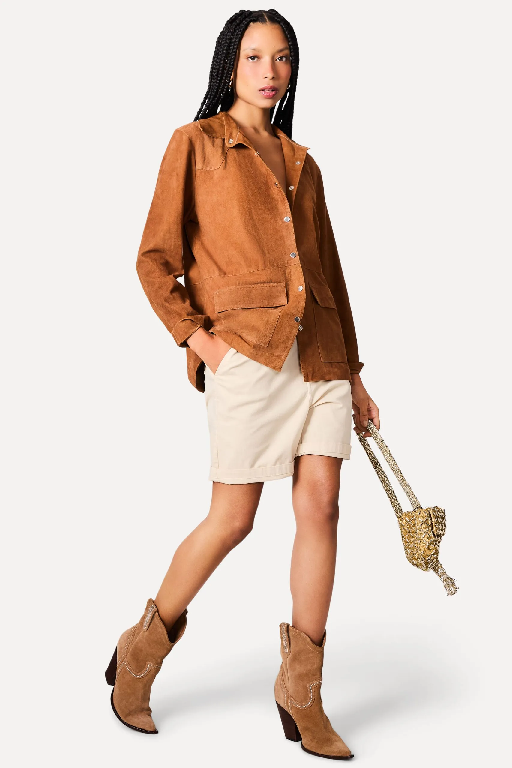 BERMUDA DE SARJA IRON REVERSA