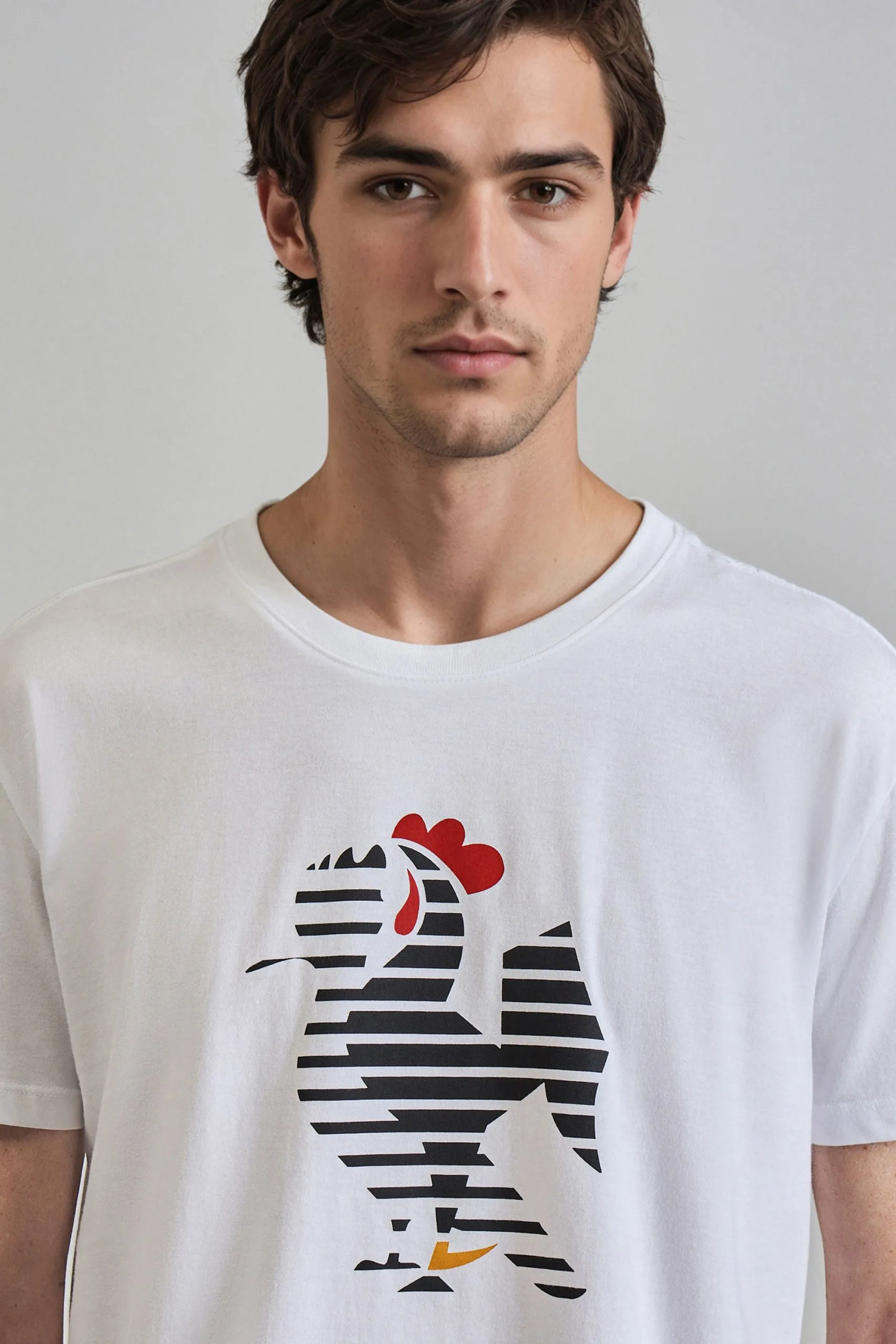 CAMISETA ESTAMPADA GALO VOLPI