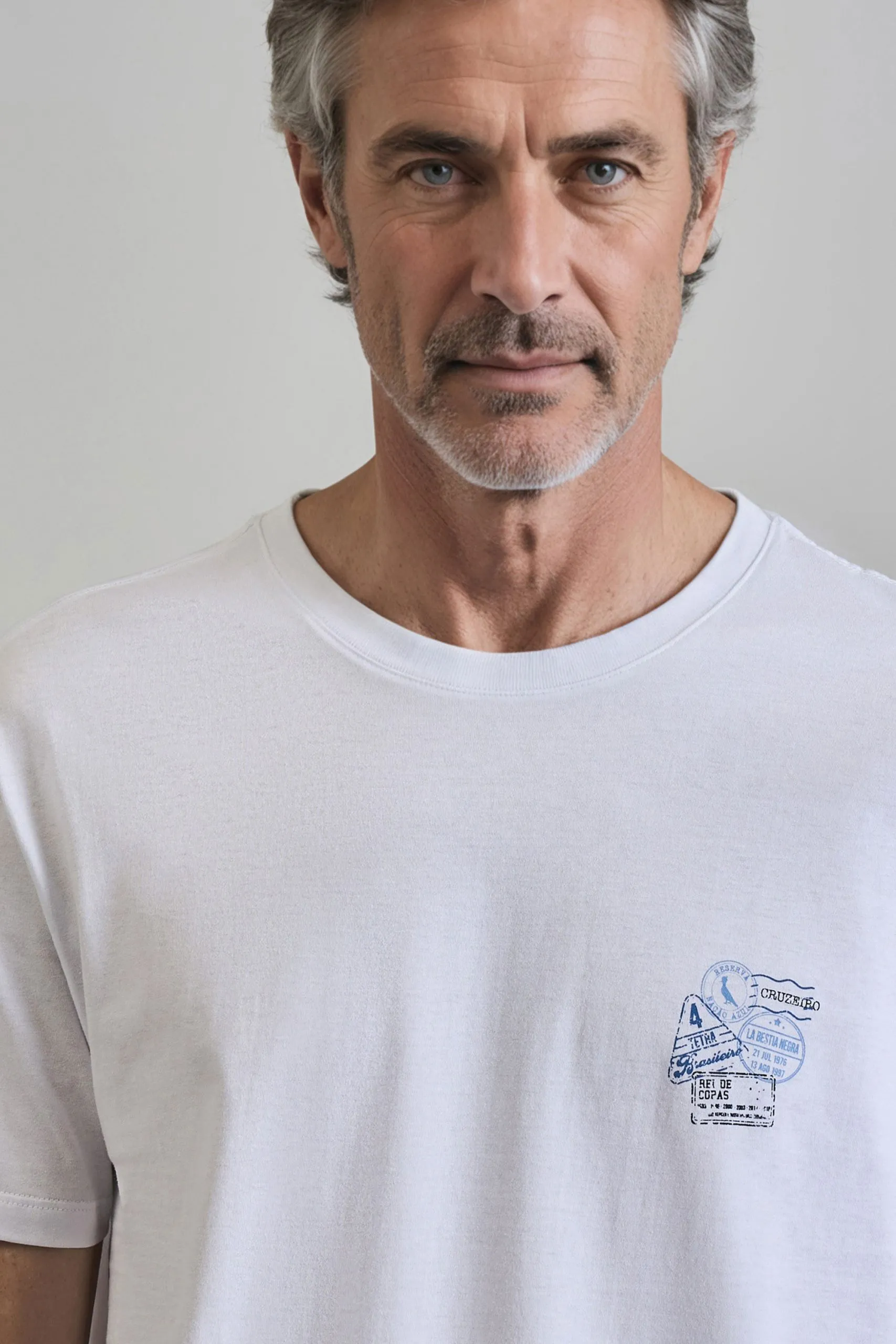 CAMISETA ESTAMPADA SELO CRUZEIRO