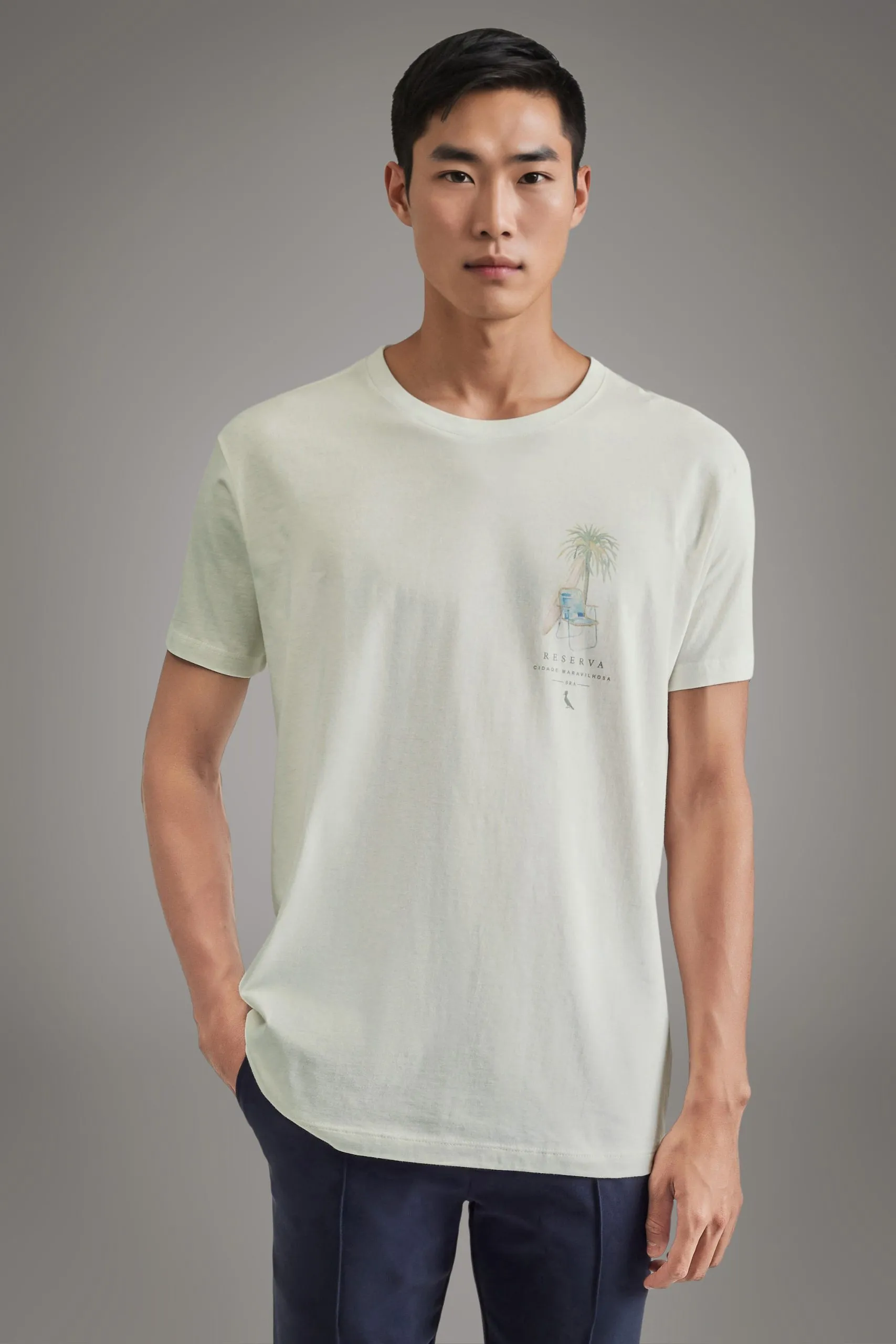 CAMISETA ESTAMPADA BORN TO BE AQUARELA