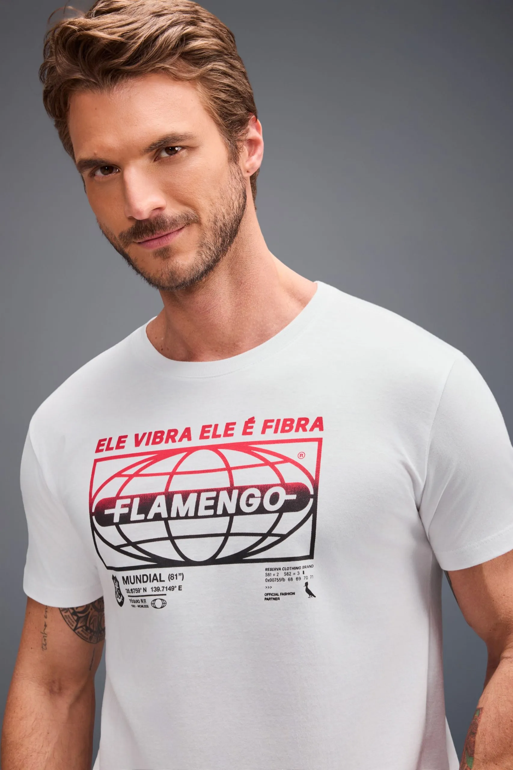 CAMISETA ESTAMPADA ELE VIBRA FLAMENGO