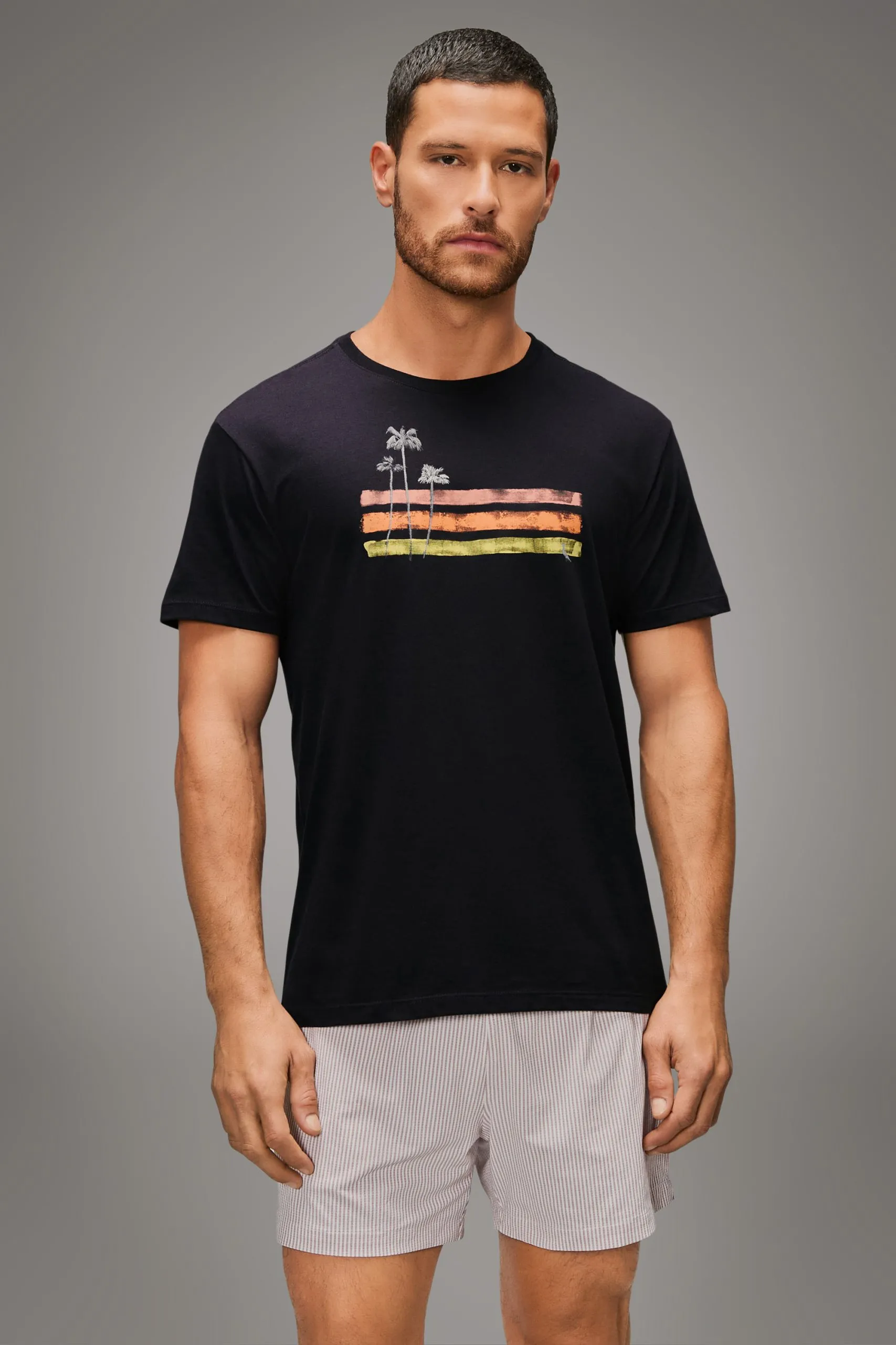 CAMISETA ESTAMPADA PALM WATER