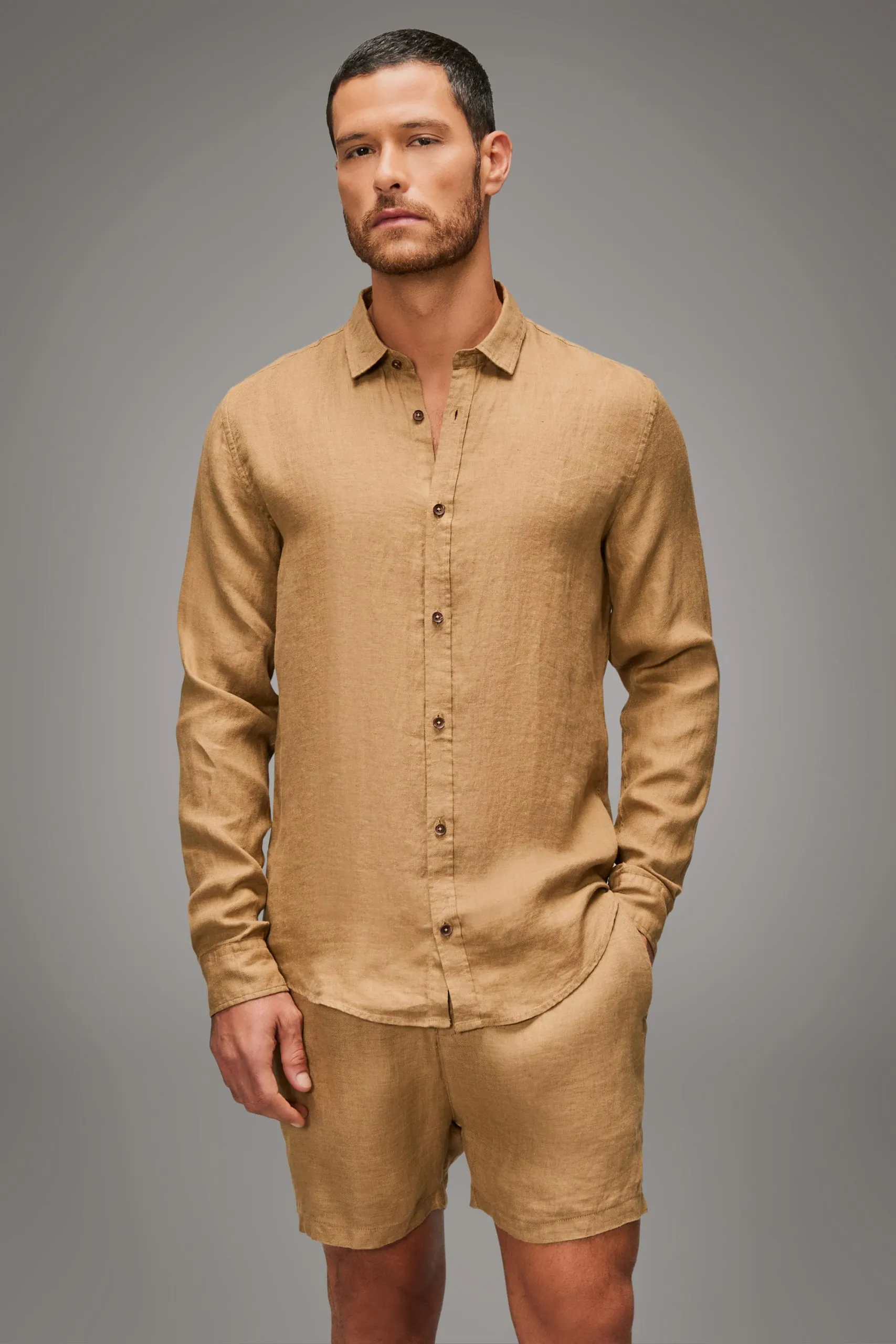 CAMISA ML LINHO BARI