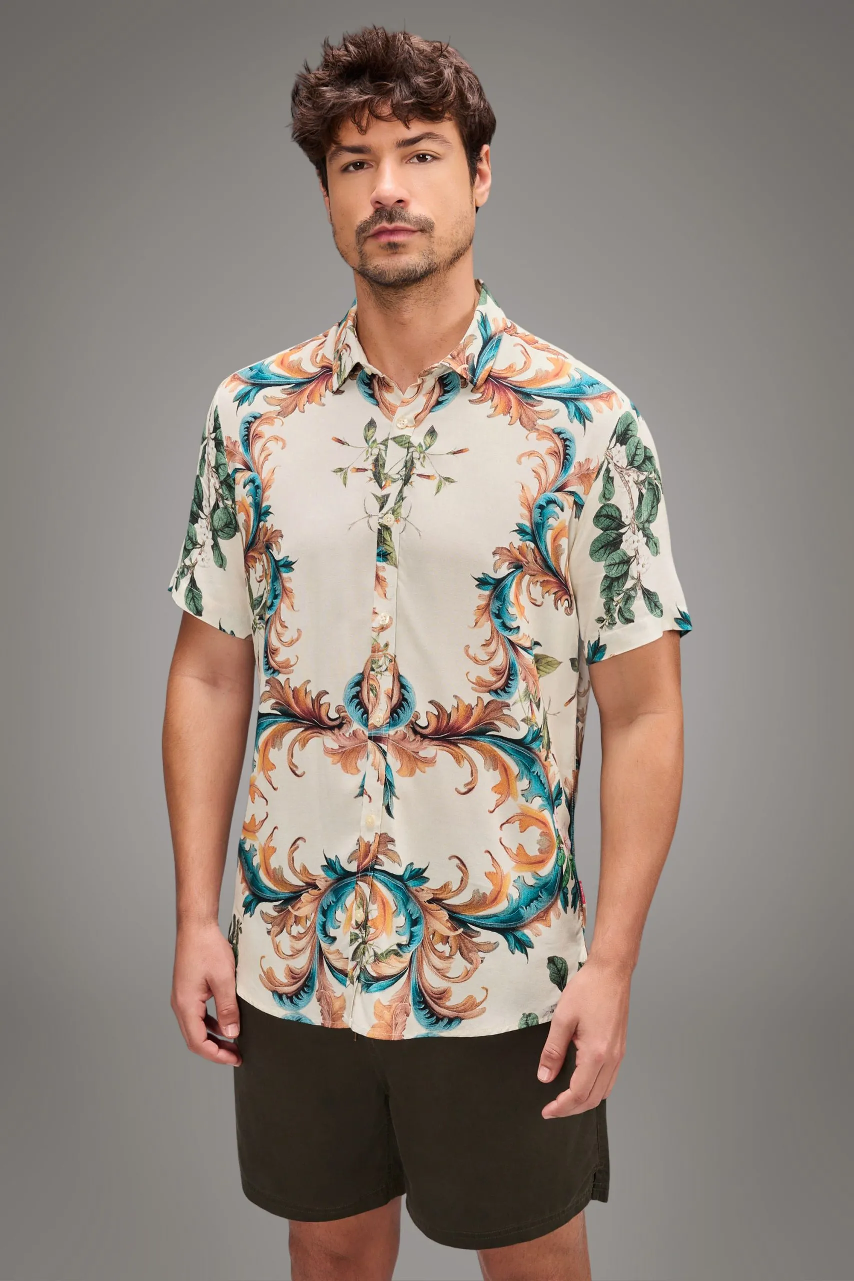 CAMISA MC ESTAMPADA GOLDEN RIO