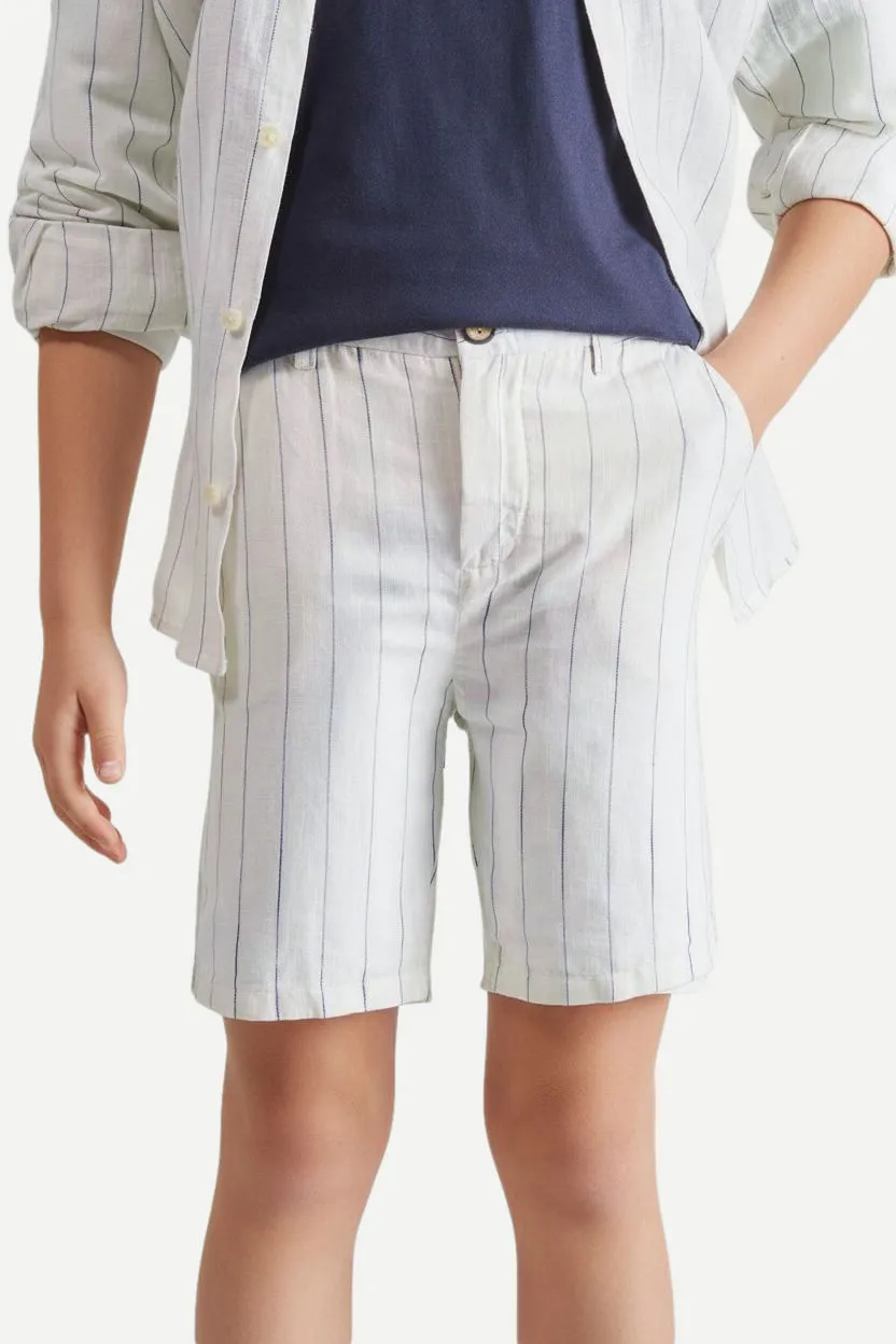 BERMUDA MINI LINHO RISCA DE GIZ