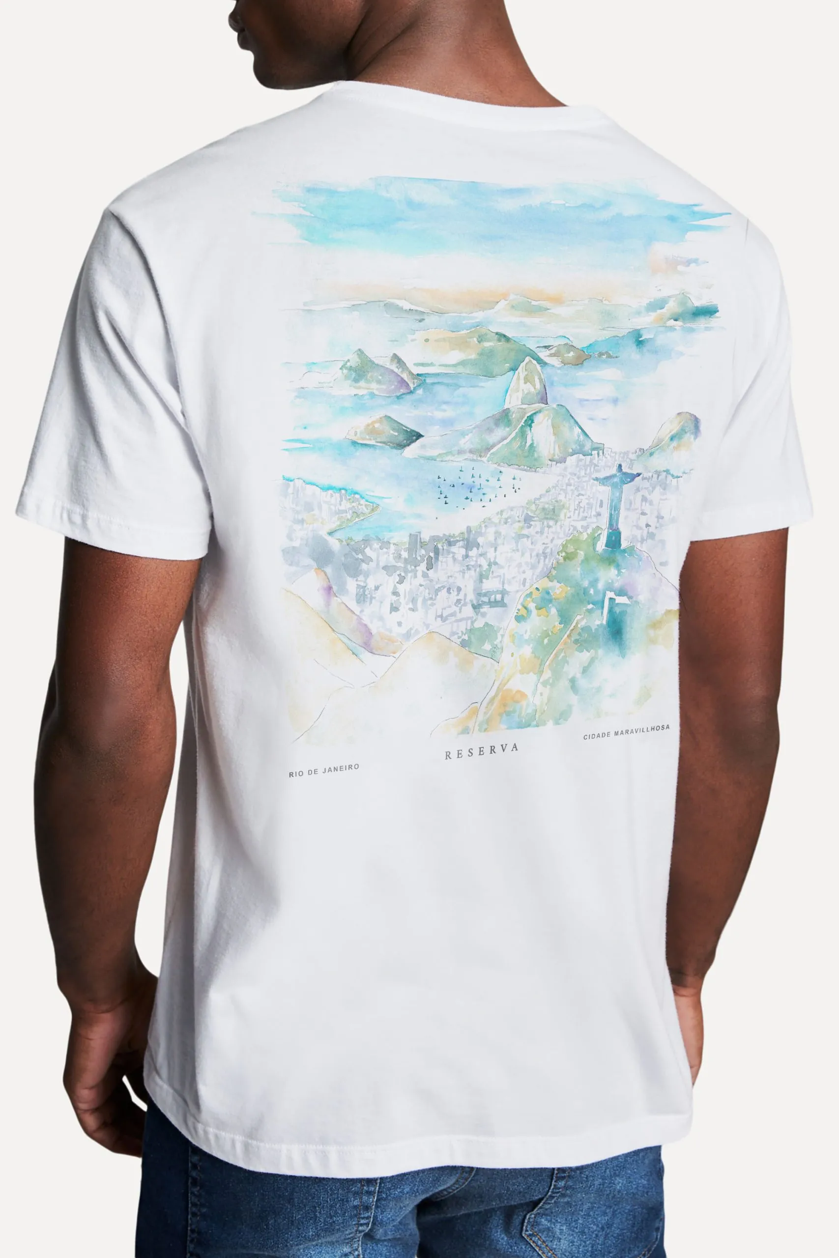 CAMISETA EST AQUARELA ANIVERSARIO RIO