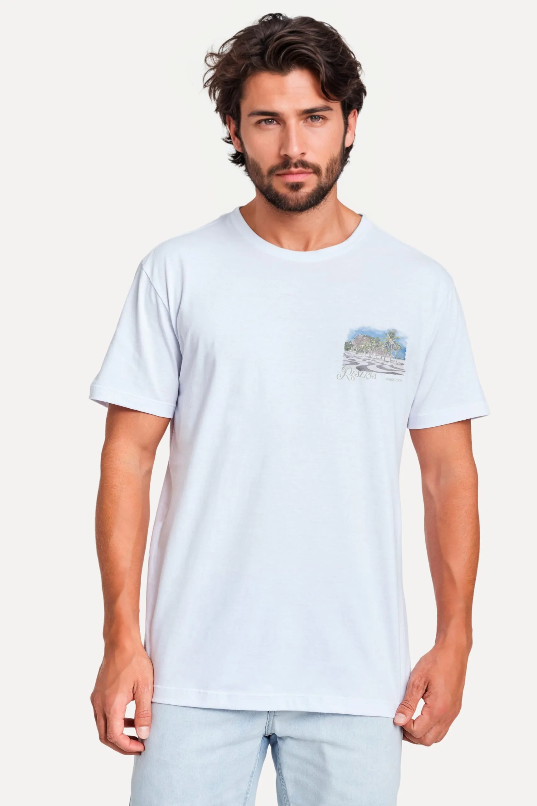 CAMISETA ESTAMPA AQUARELA WAVES LEME