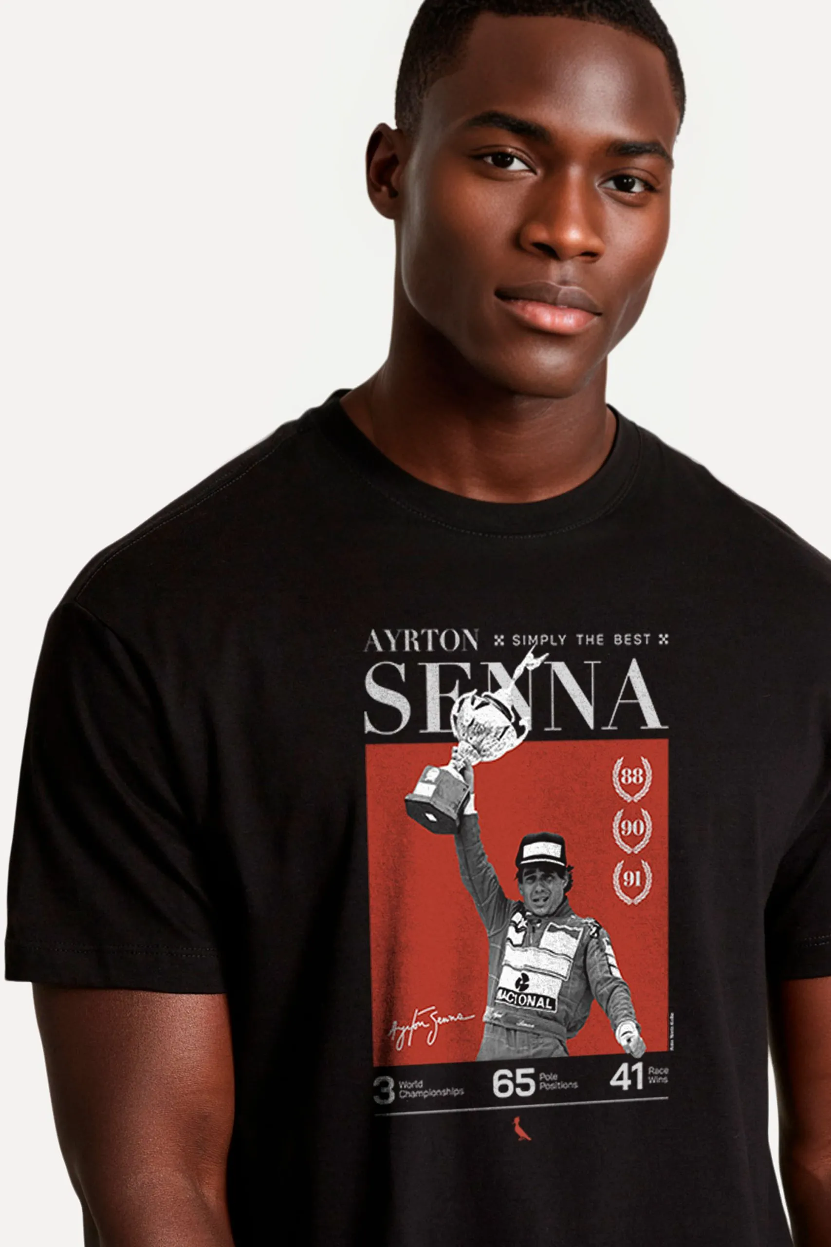 CAMISETA ESTAMPADA SENNA SIMPLY THE BEST