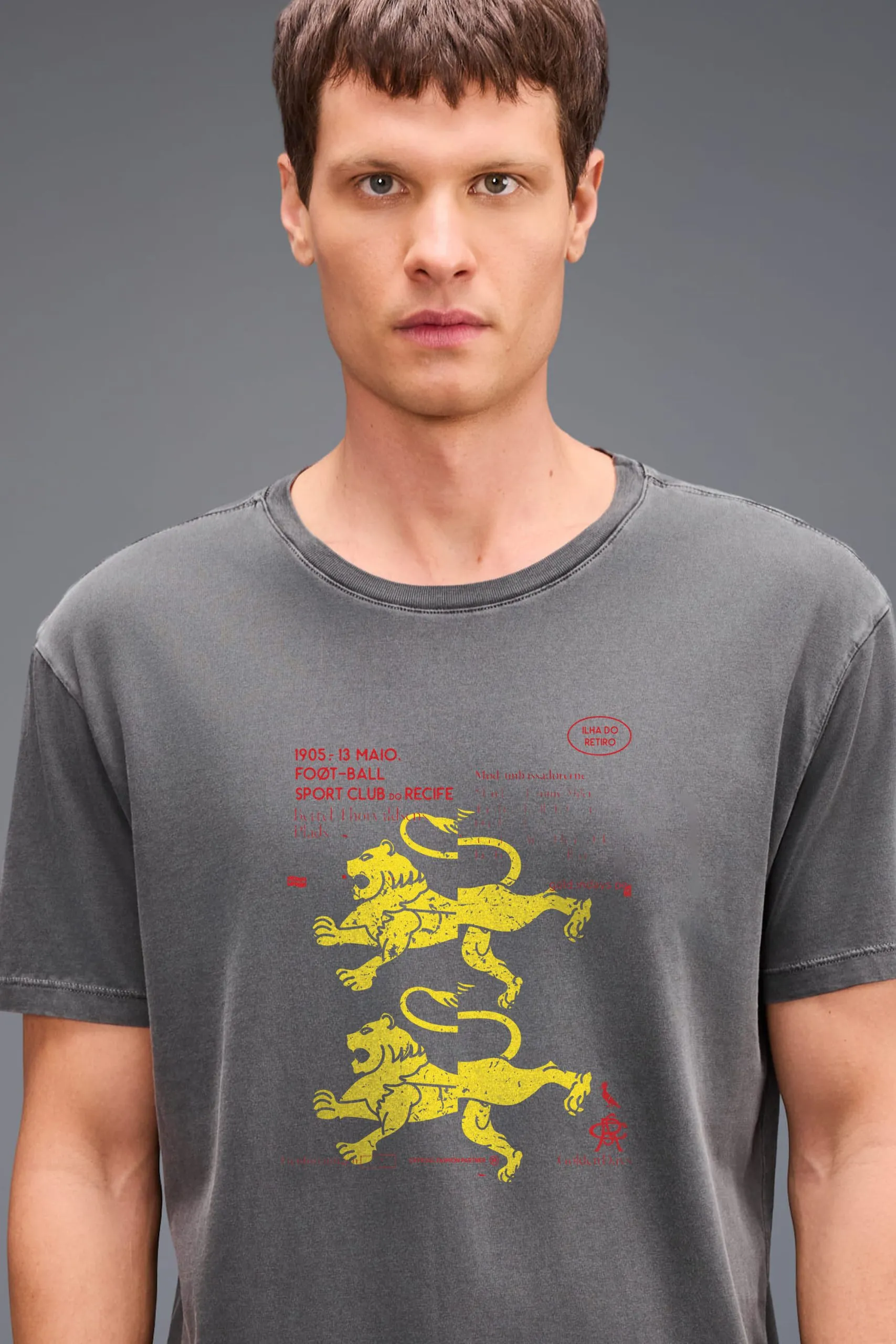 CAMISETA EST LEGIAO RUBRO NEGRO SPORT