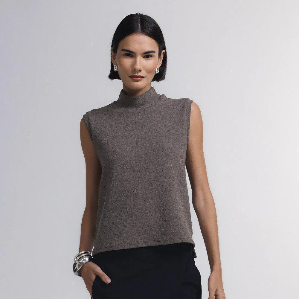 Blusa Gola Alta Techsture Vest- ad