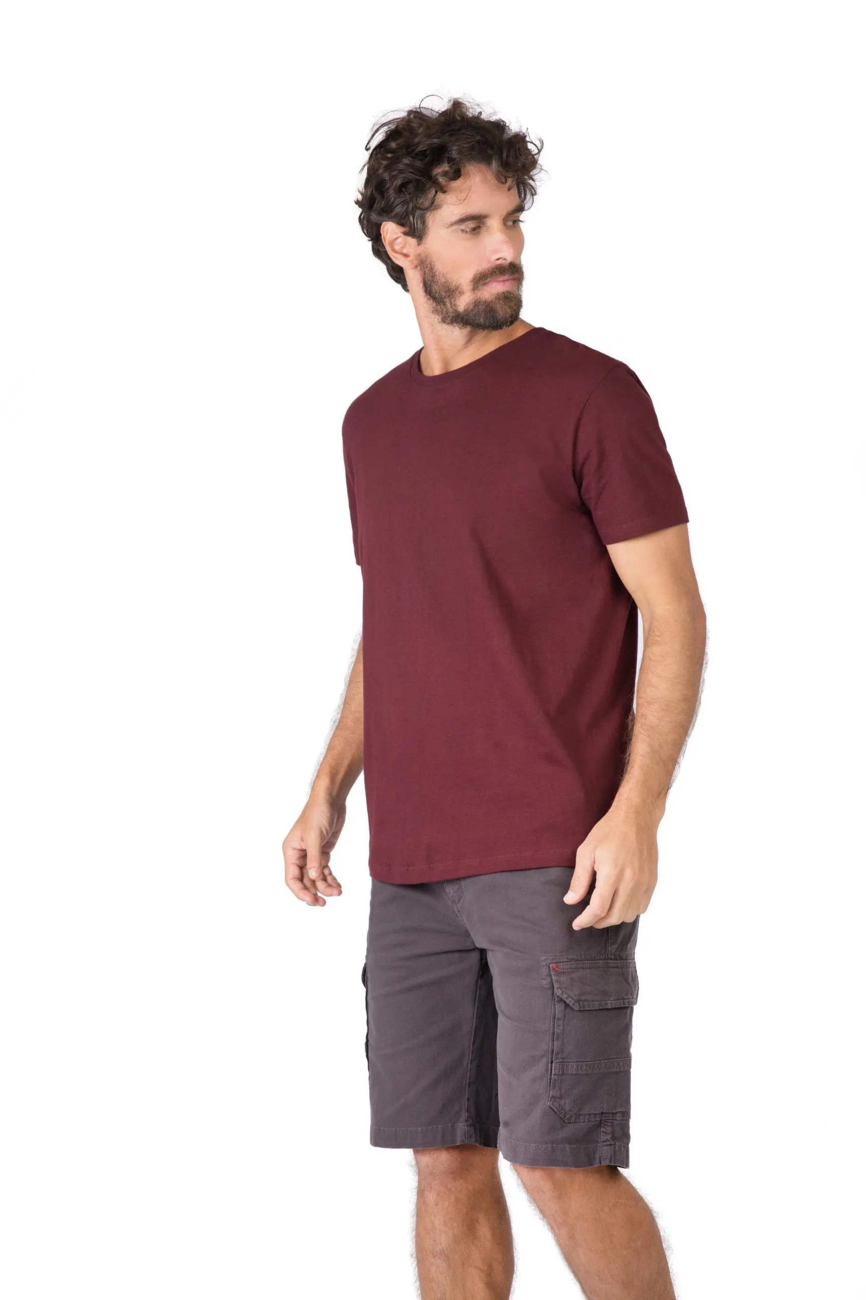 T-Shirt Premium Fit Sem Costura Vinho