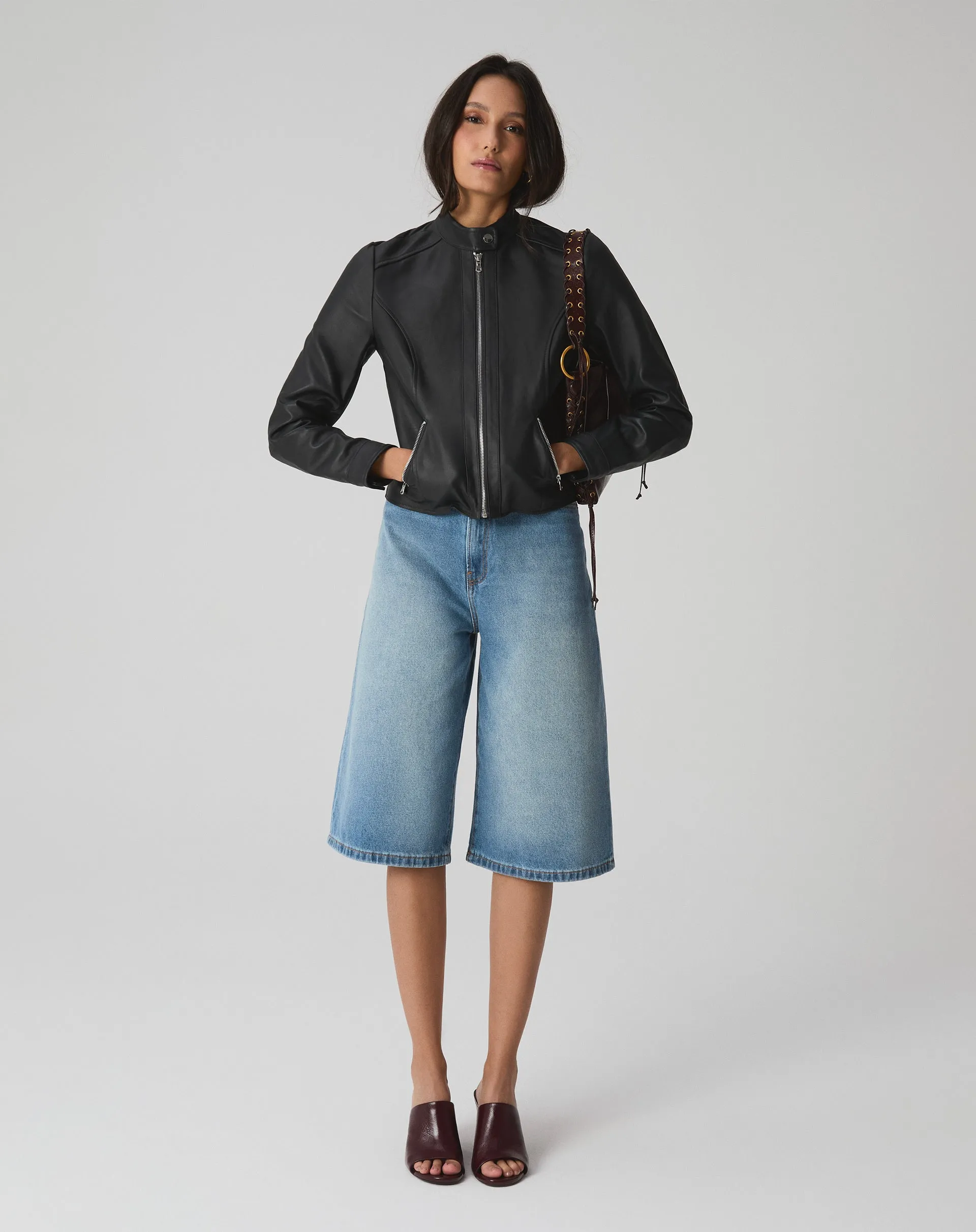 Jaqueta Couro Pelica Essential - Preto