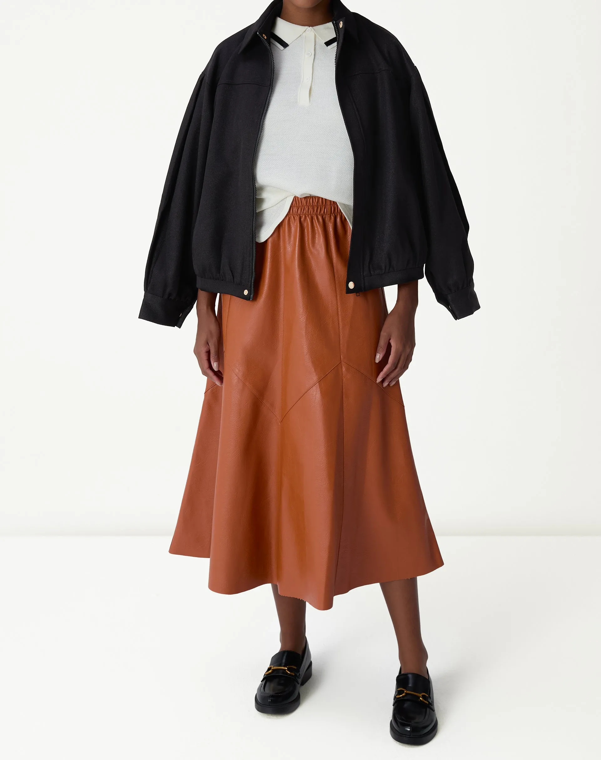 Saia Midi Statement - Caramelo