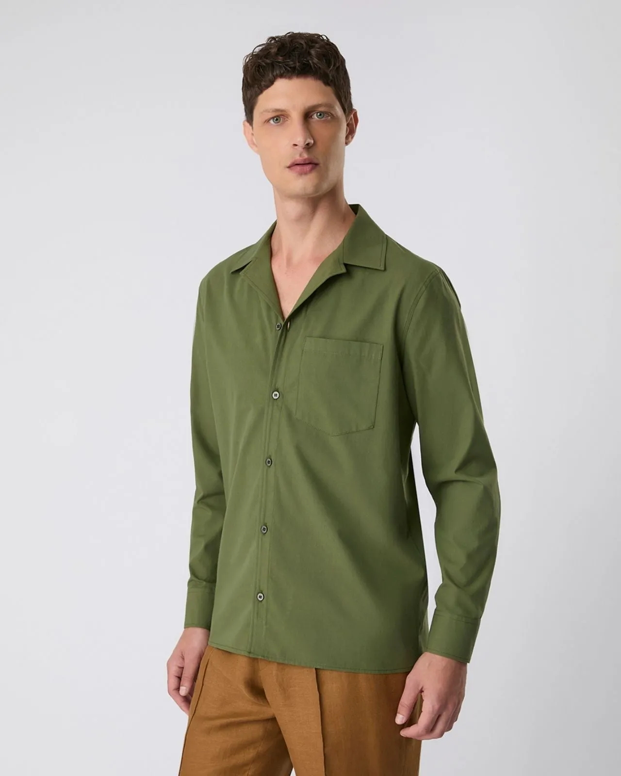 Camisa cubana verde
