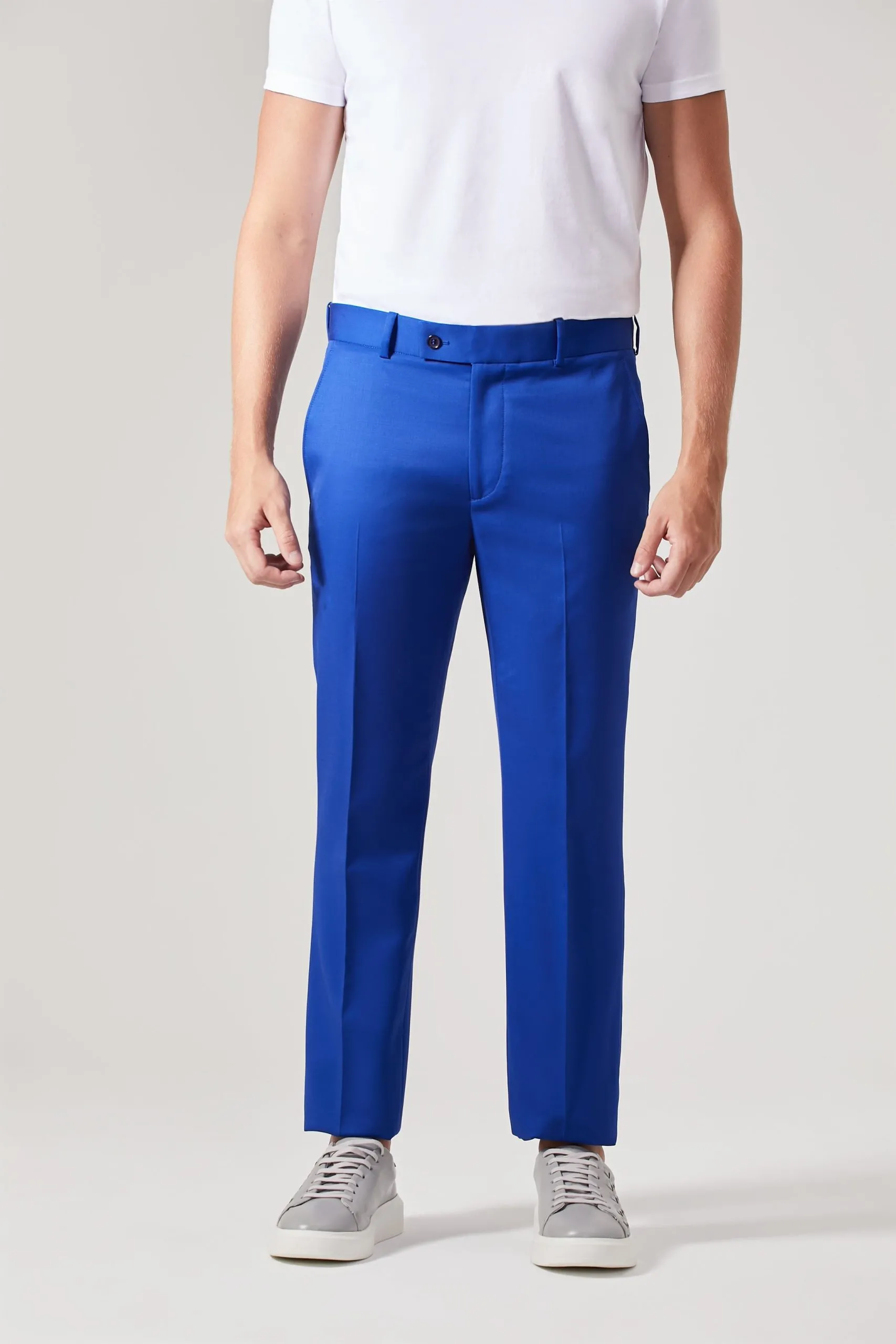 Calça Lã Super 120 Azul Royal