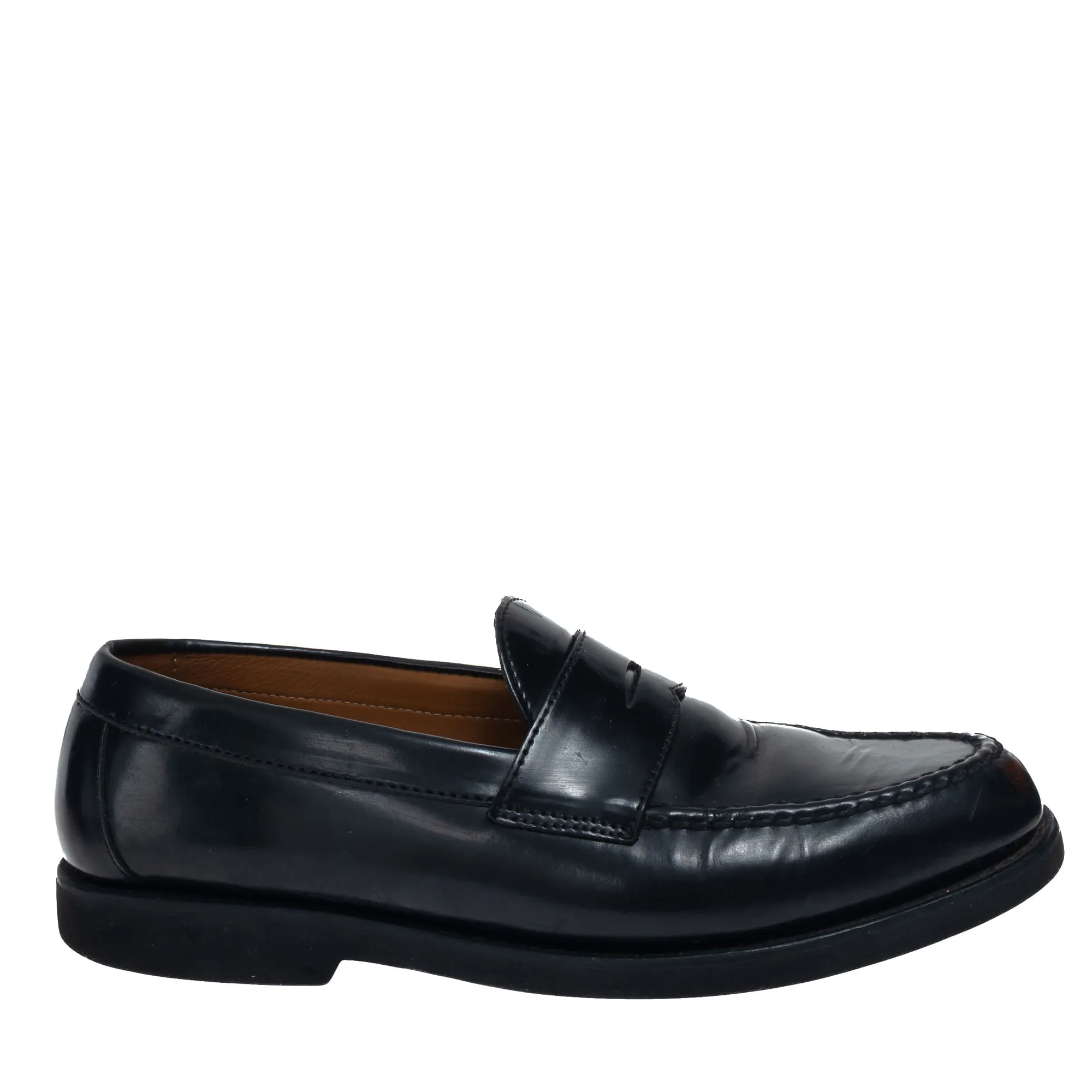 Mocassim Slip On Couro Preto