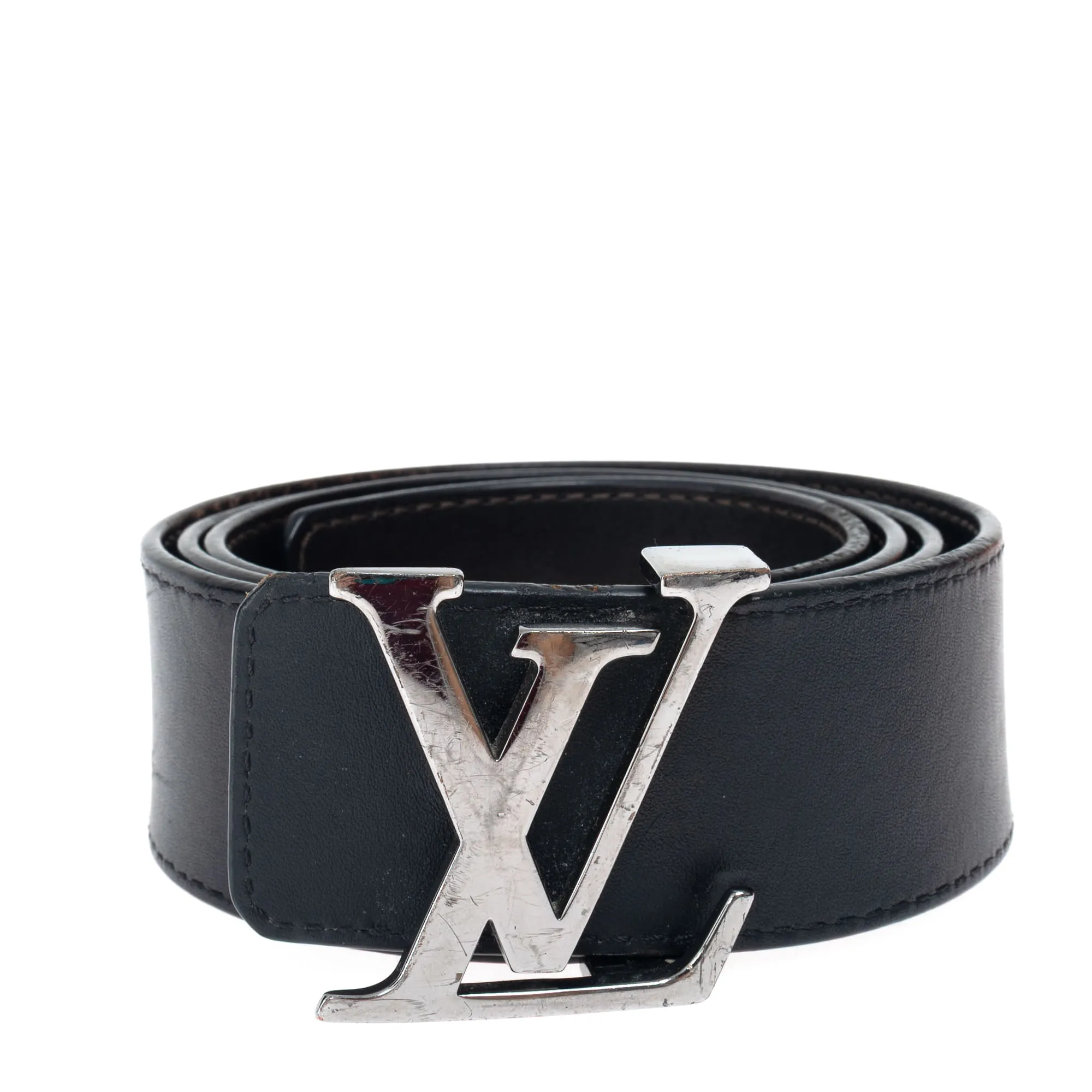 Cinto Louis Vuitton Couro Preto