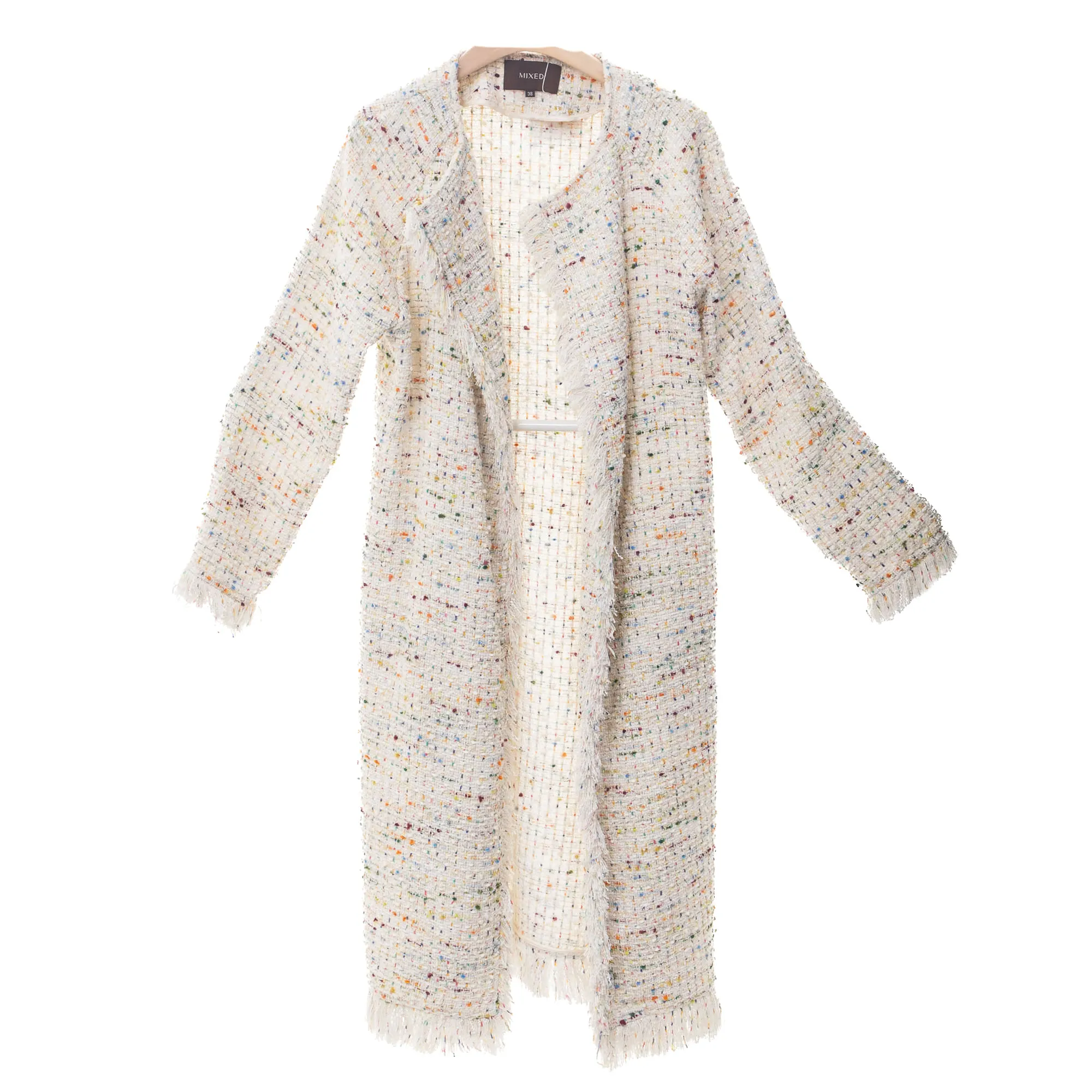 Casaco Mixed Longo Tweed