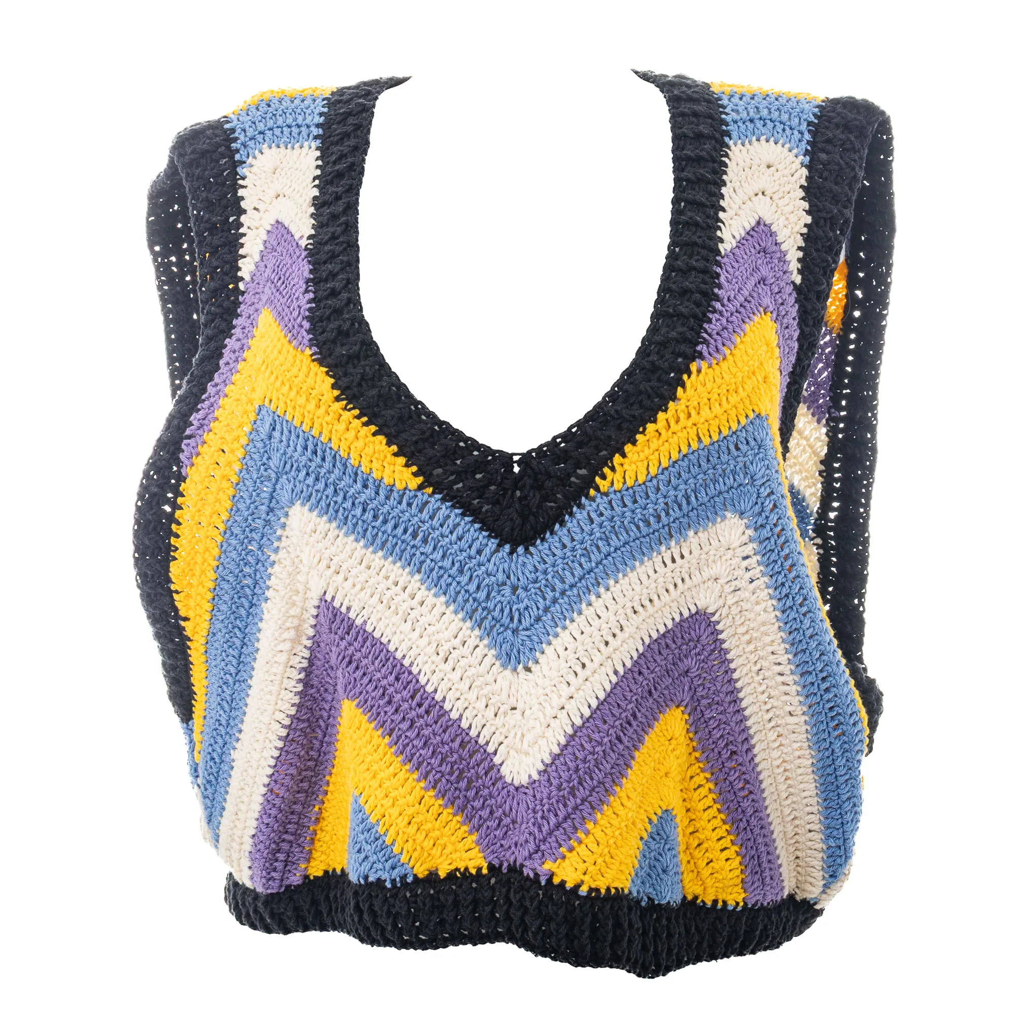 Colete NK Crochê Colorido