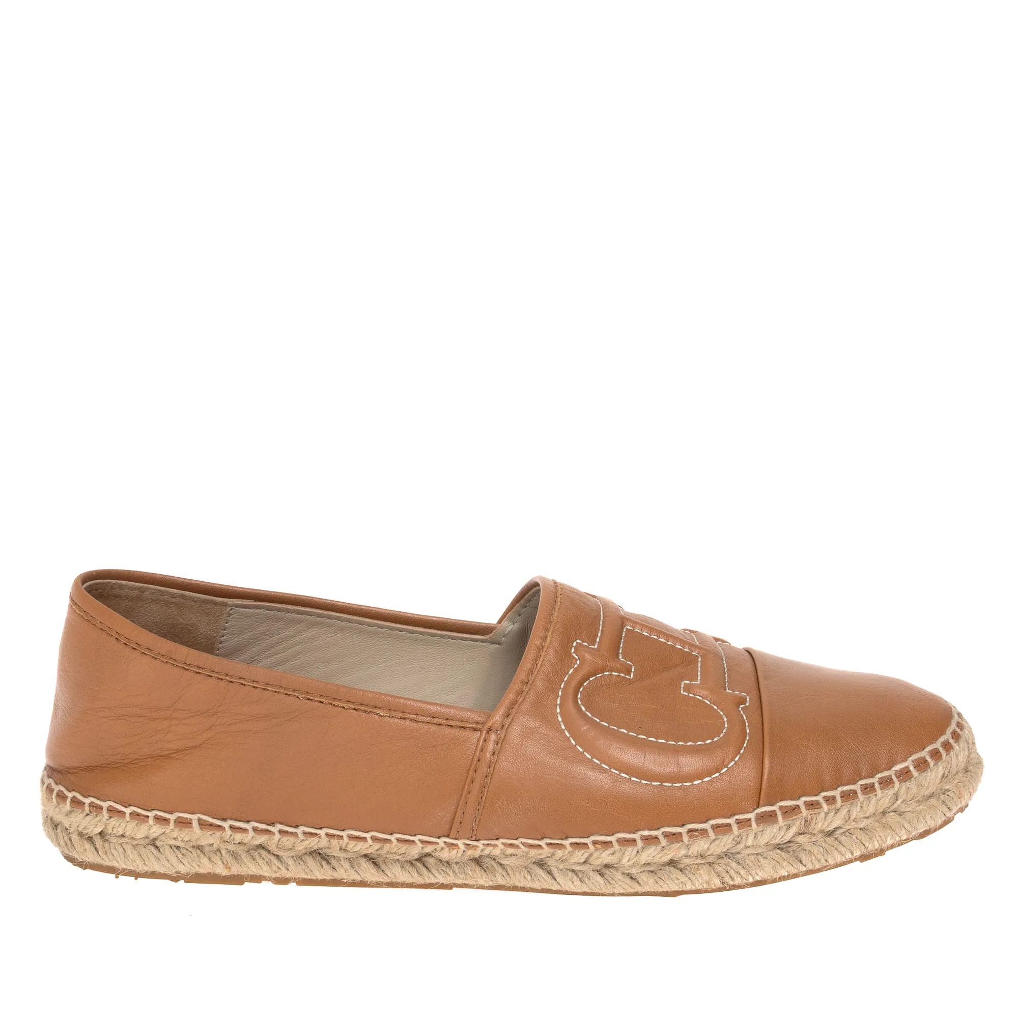Espadrille Carolina Herrera Couro Marrom
