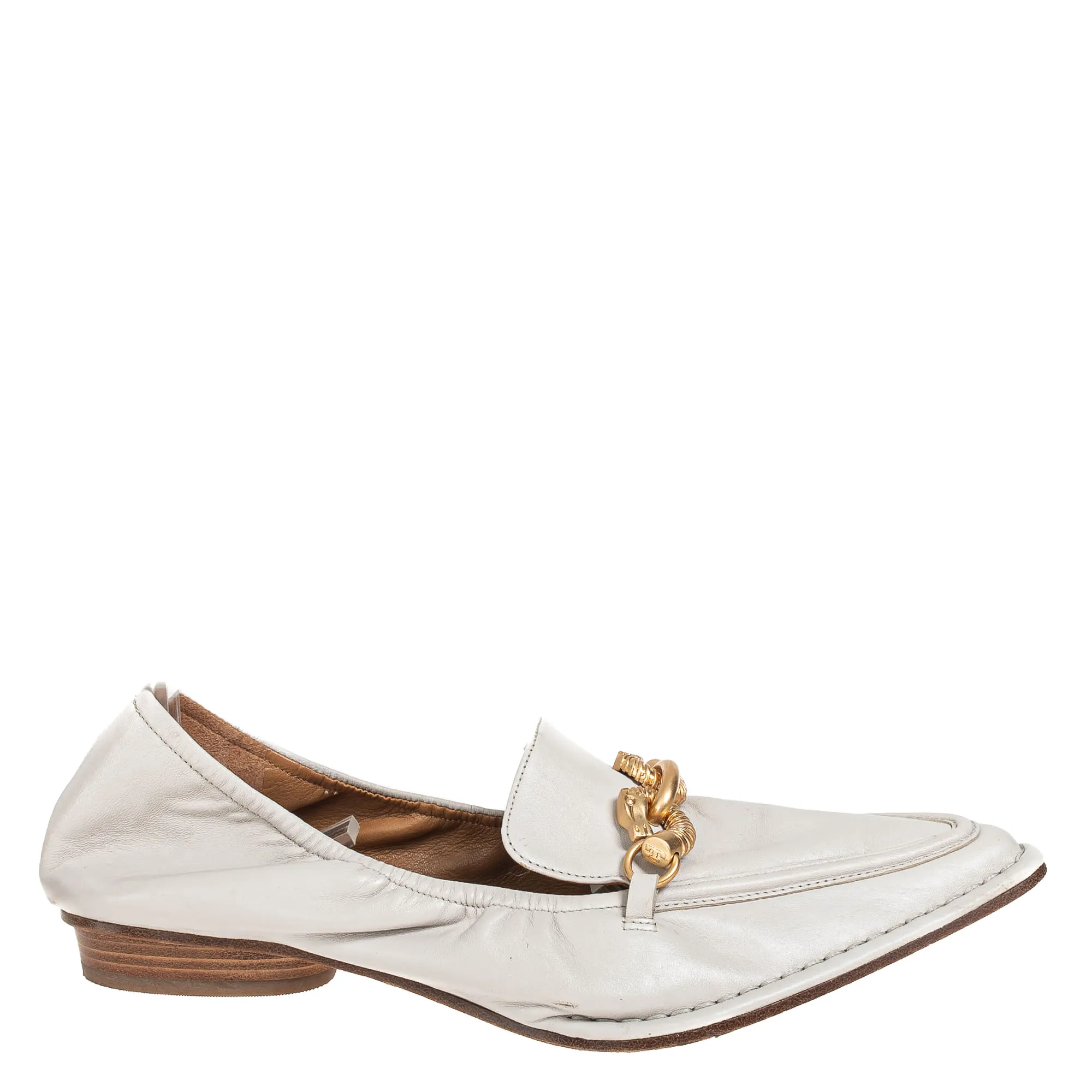 Mocassim Tory Burch Fivela Cavalos Creme