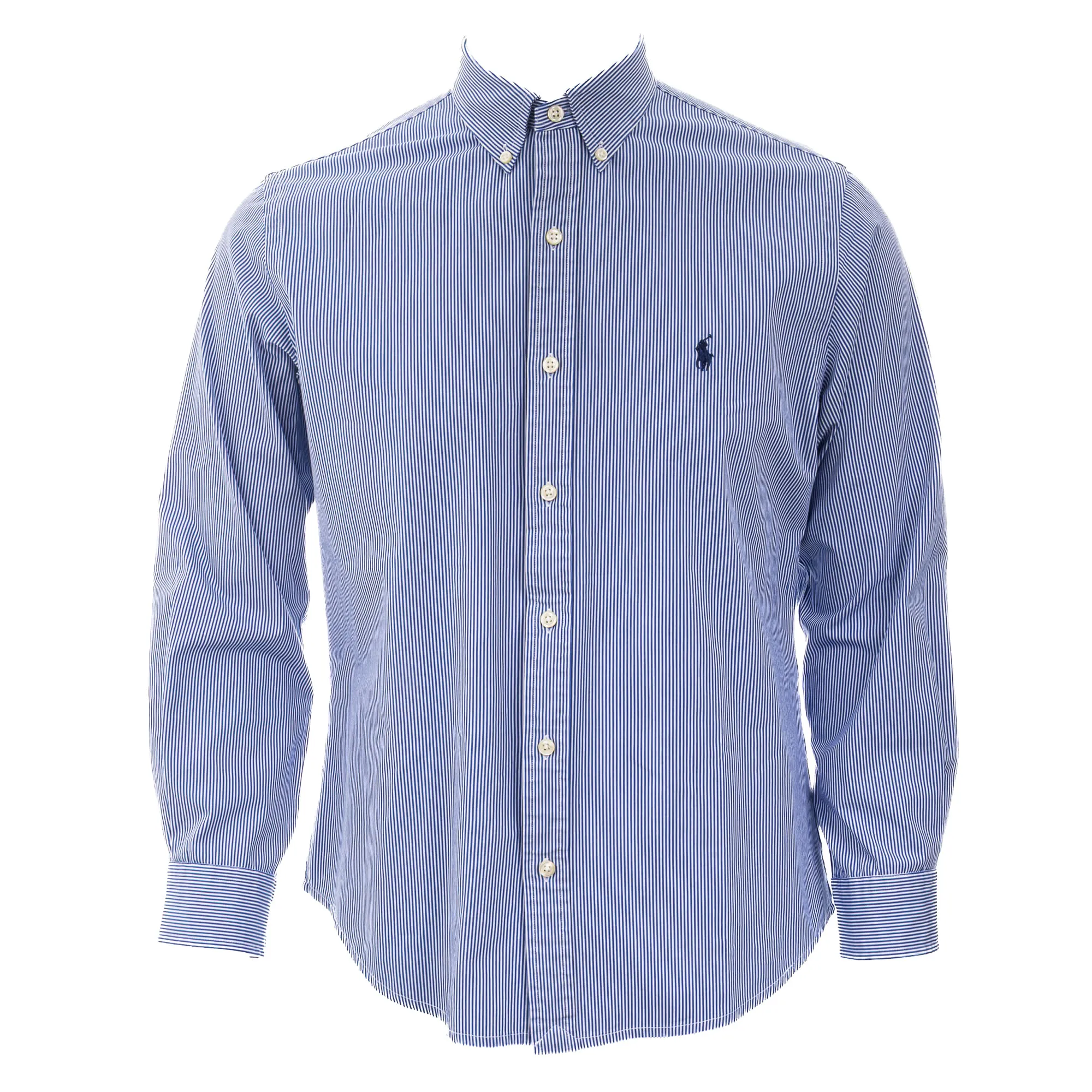 Camisa Ralph Lauren Listrada Azul e Branca