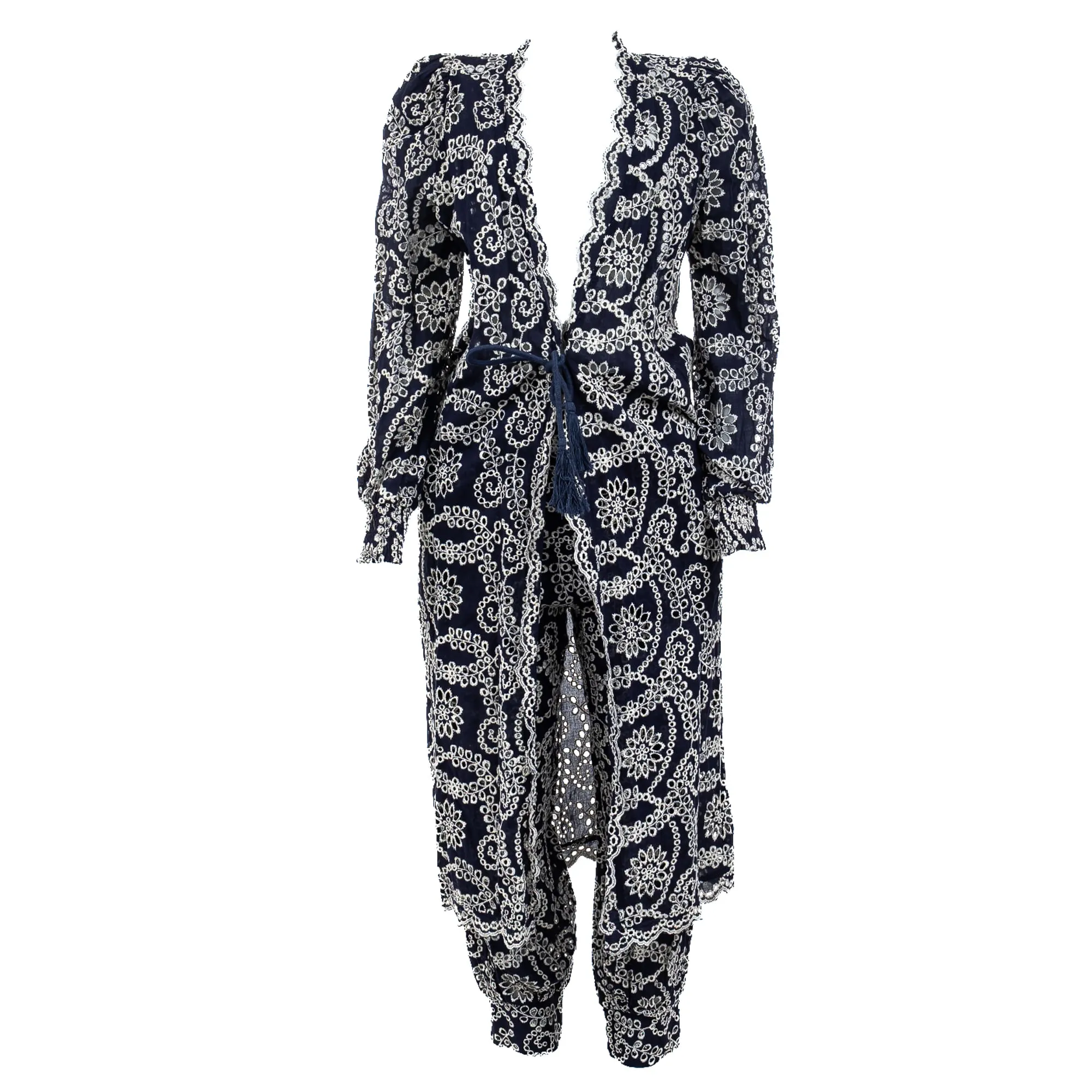 Conjunto Mixed Laise Marinho e Branco