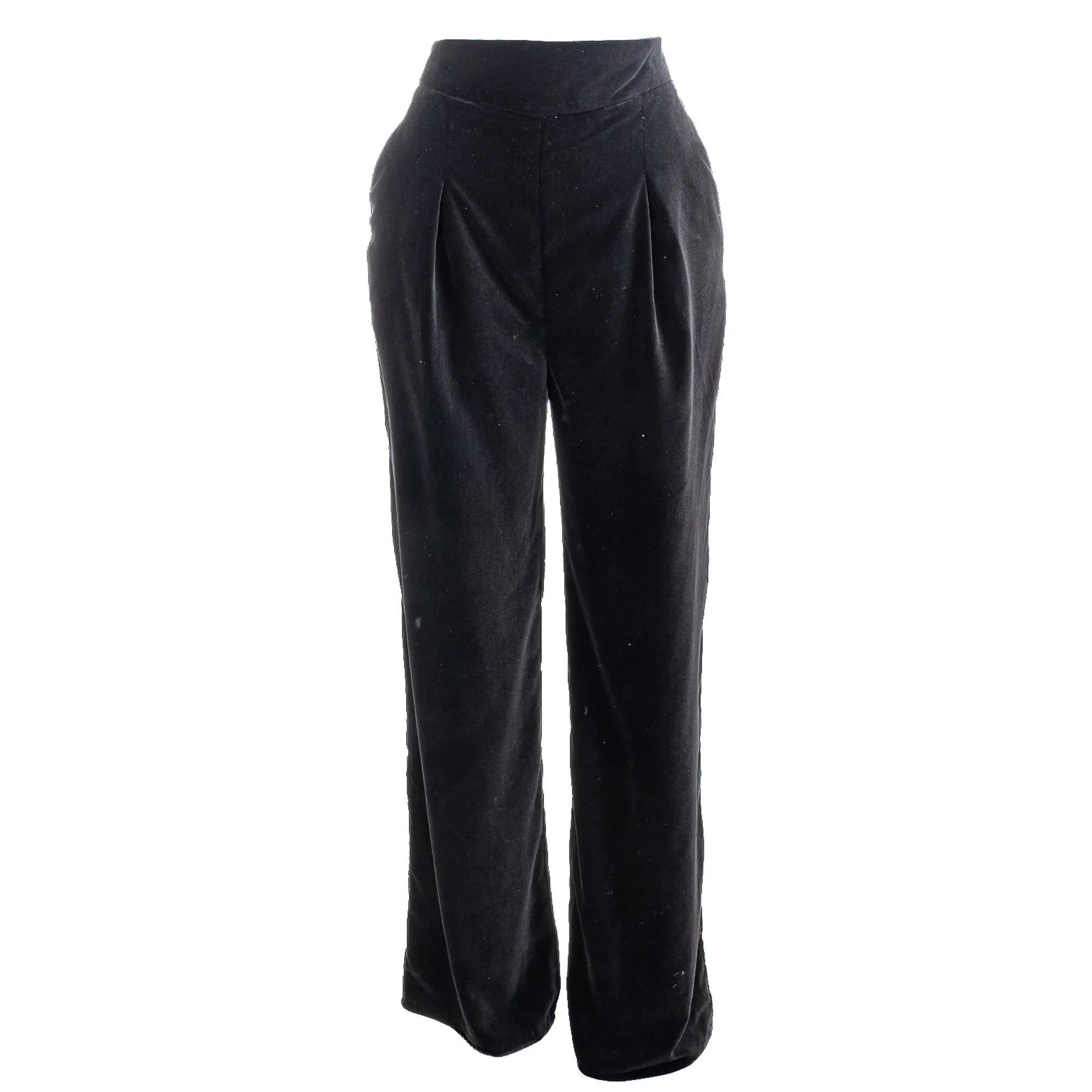 Calça Cris Barros Alfaiataria Veludo Preta