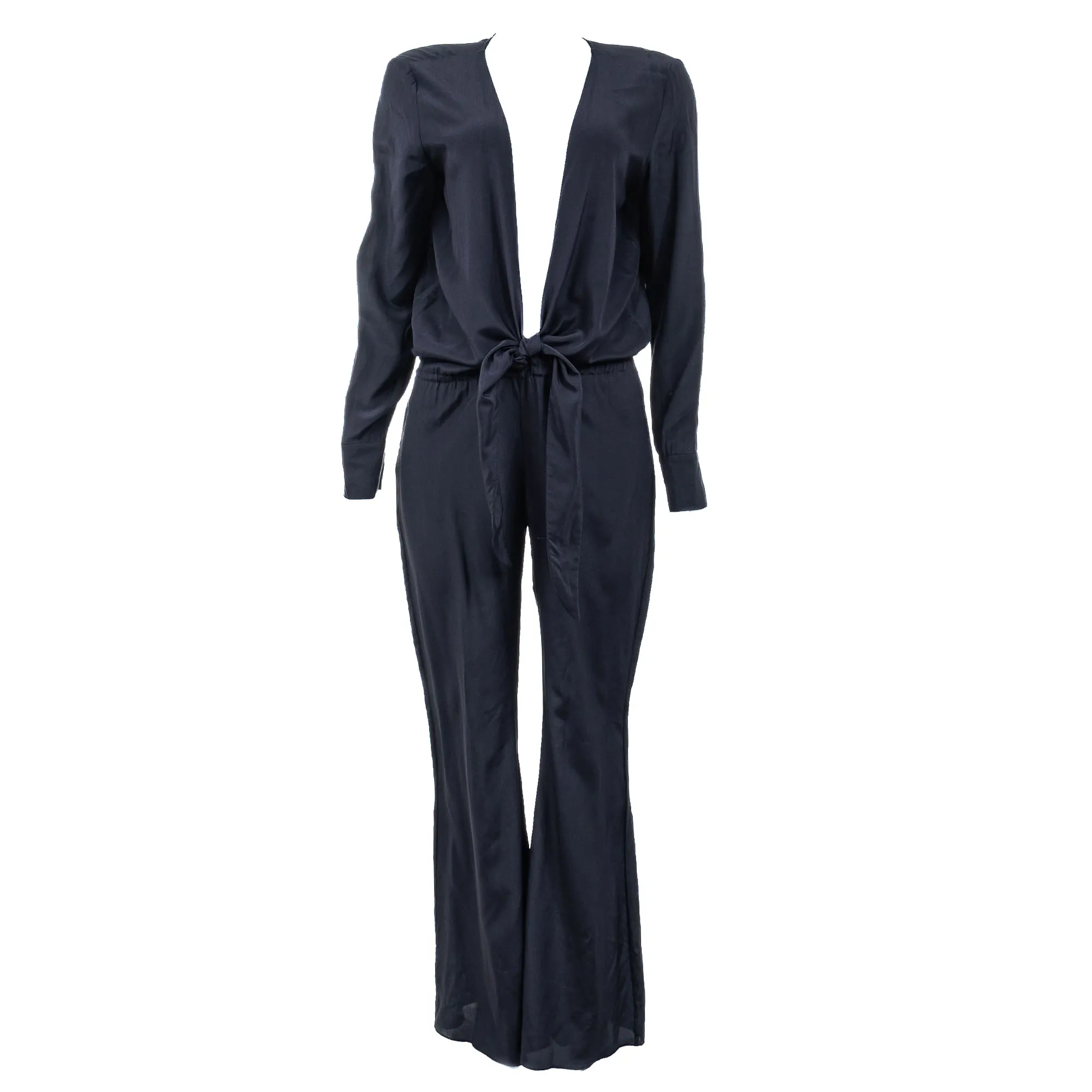 Macacão Adriana Degras Seda Preto