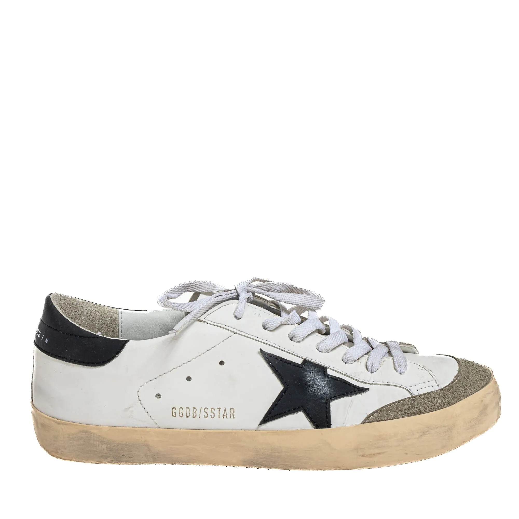 Tênis Golden Goose Super Star Branco e Preto