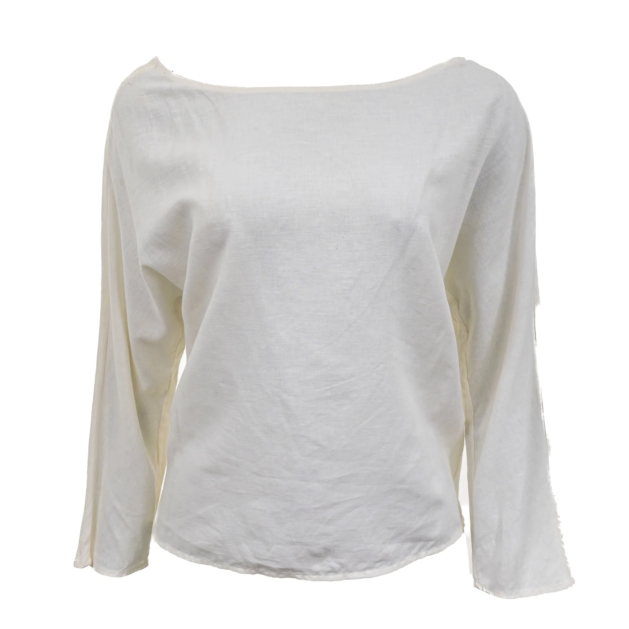 Blusa Cris Barros 20 Voltas ao Sol Linho Creme