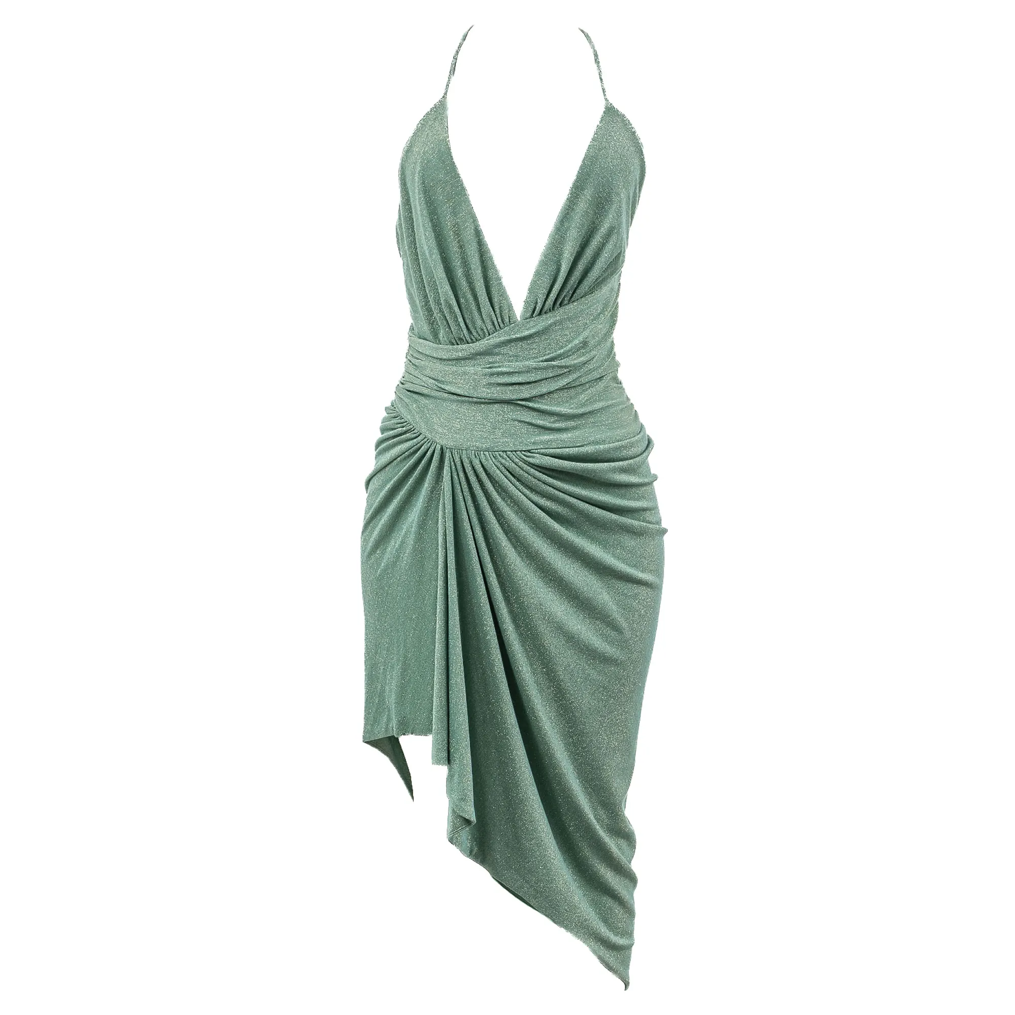 Vestido Alexrandre Vauthier Lurex Verde
